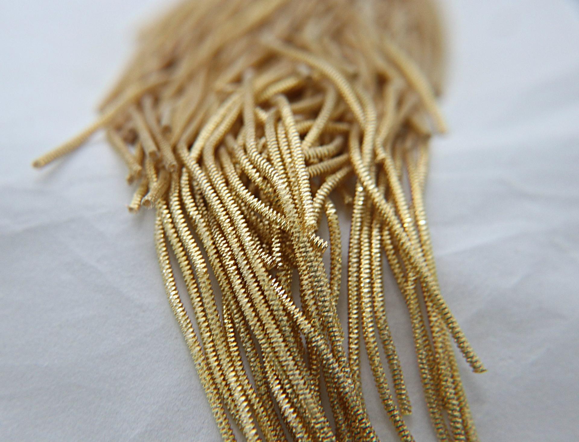 Gold/Silver Metallic spiral 2.5mm French Wire, Bullion Wire, Gimp Wire 50/100/200/400 Grams, embroidery materials, couture premium threads