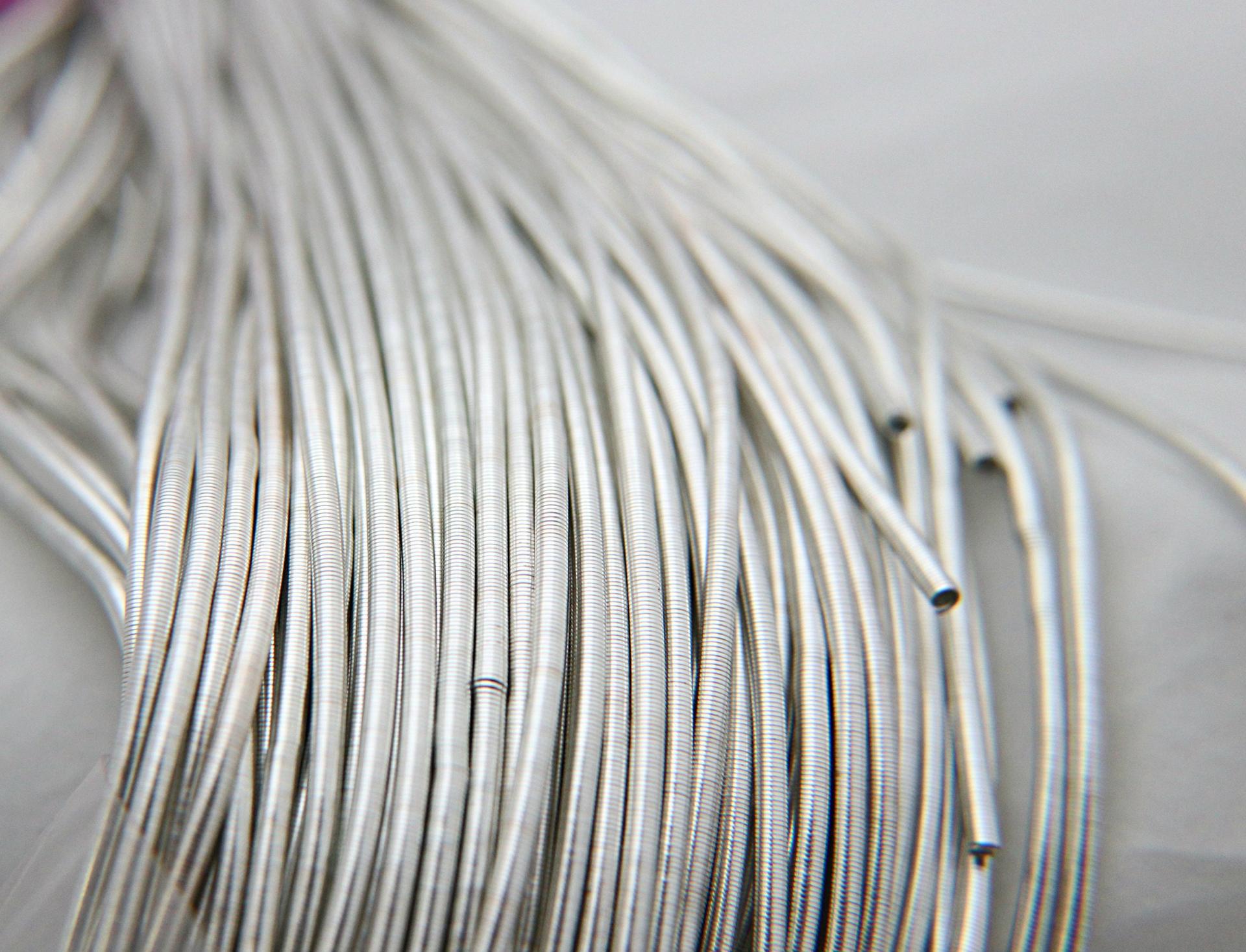 Silver/Gold Gimp french stiff wire 2.2mm French Wire, Bullion Wire, Gimp Wire 50/100/200/400 Grams, embroidery materials, couture