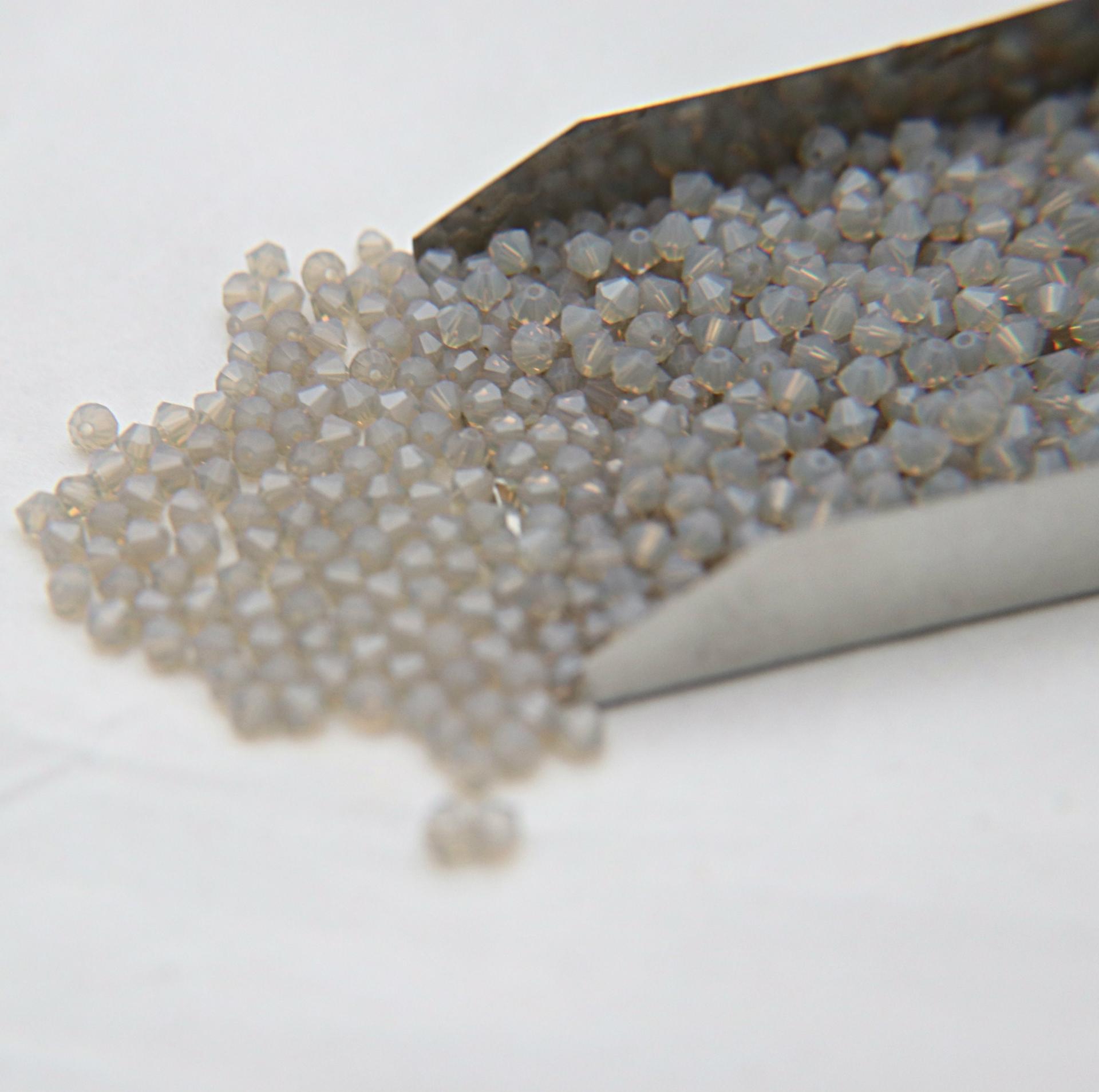 3mm Light Grey Opal Swarovski Bicone beads 36/72/144/432/720 Pieces (383) Jewelry findings, embroidery materials, jewelry making, rare beads