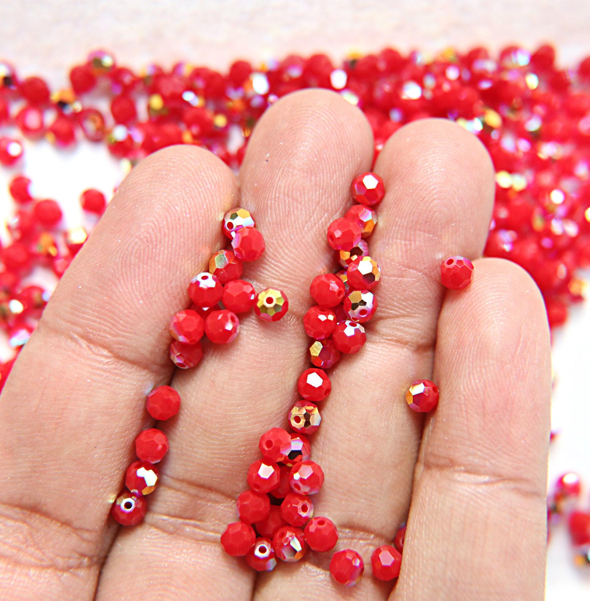 4mm Swarovski 5000 33 Colors Faceted Round Beads 6/12/36/72/144/288/720/1440 Pieces Jewelry making beads, ROUND BEADS, vintage rare findings