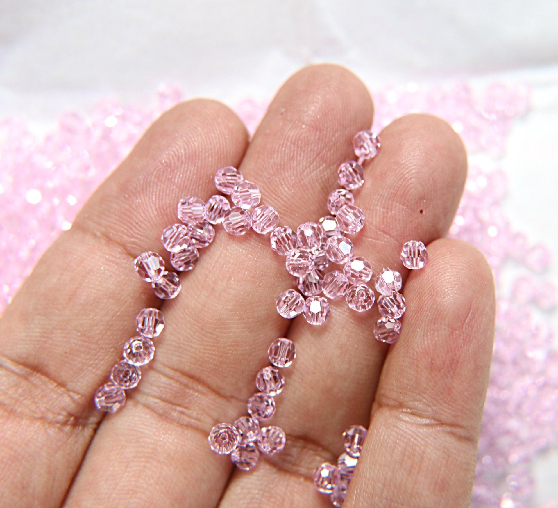 4mm Swarovski 5000 33 Colors Faceted Round Beads 6/12/36/72/144/288/720/1440 Pieces Jewelry making beads, ROUND BEADS, vintage rare findings