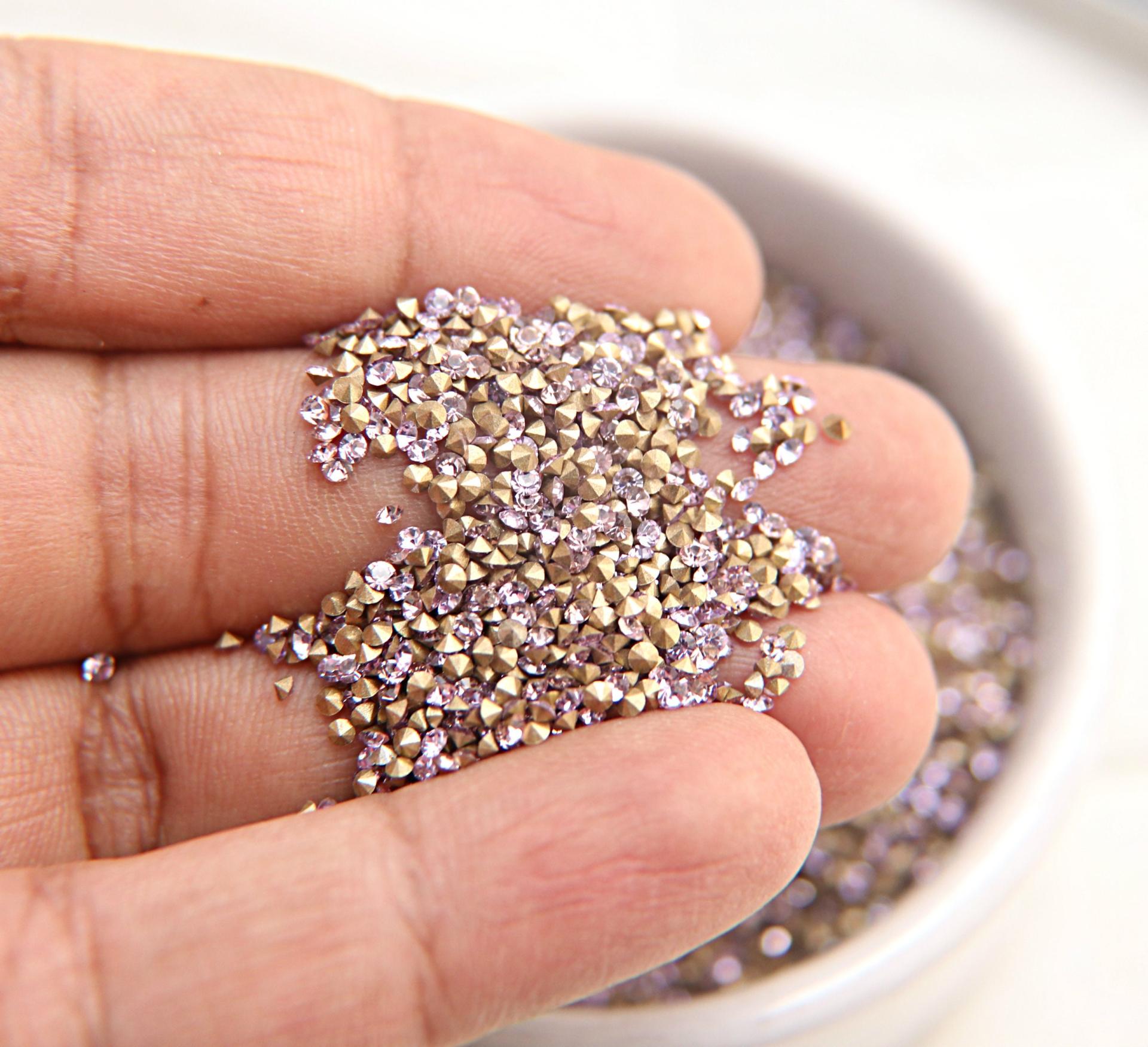 Swarovski Crystal 5SS/PP12 1.8mm Xilion 2 COLORS 1028 Chatons 72/144/720/1440/7200 Pieces Vintage Swarovski, Crystal Clay, nail art