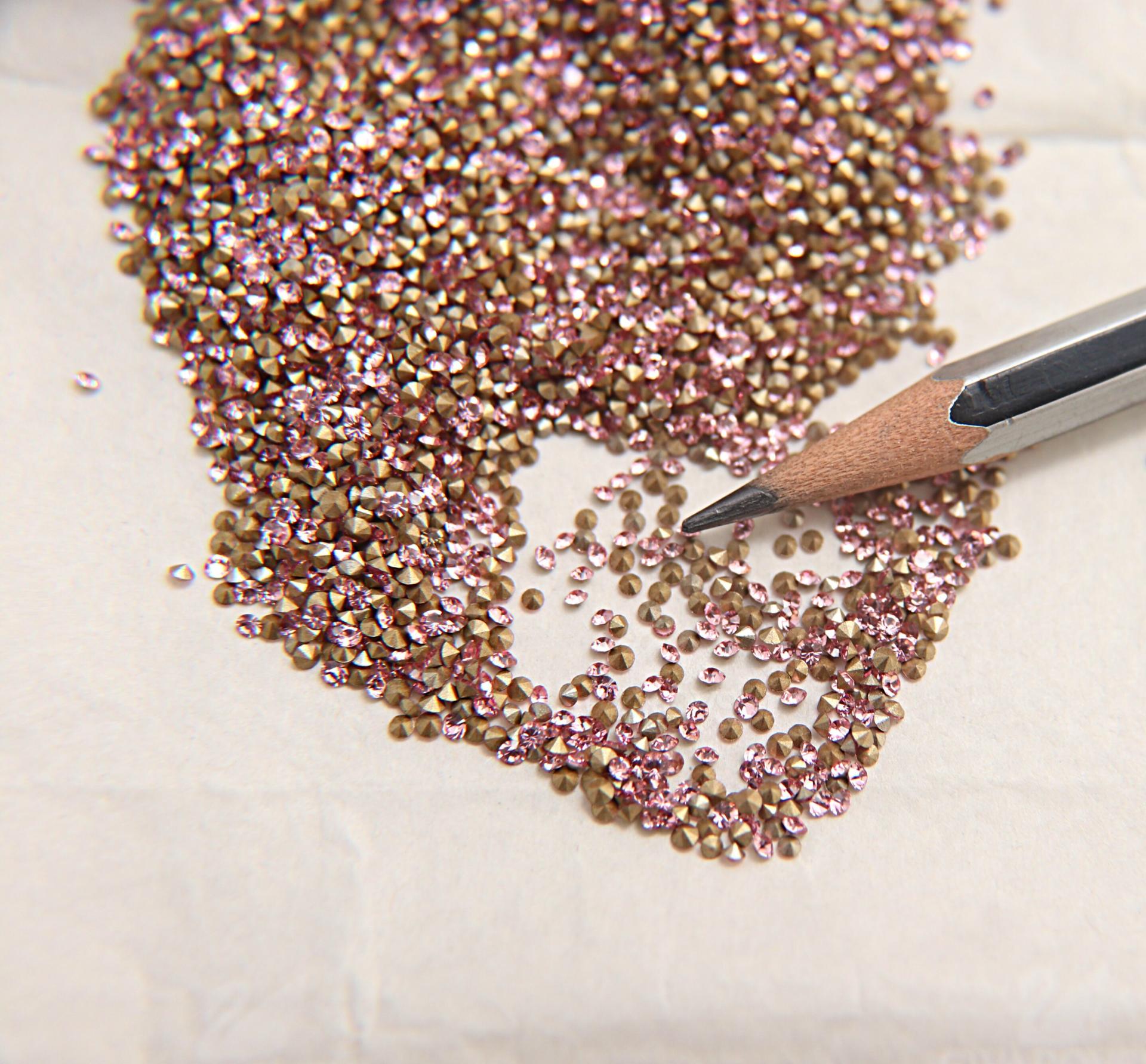 Swarovski Crystal 4SS/PP9 1.5mm Xilion 3 COLORS 1028 Chatons 72/144/720/1440/7200 Pieces Vintage Swarovski, Crystal Clay, nail art
