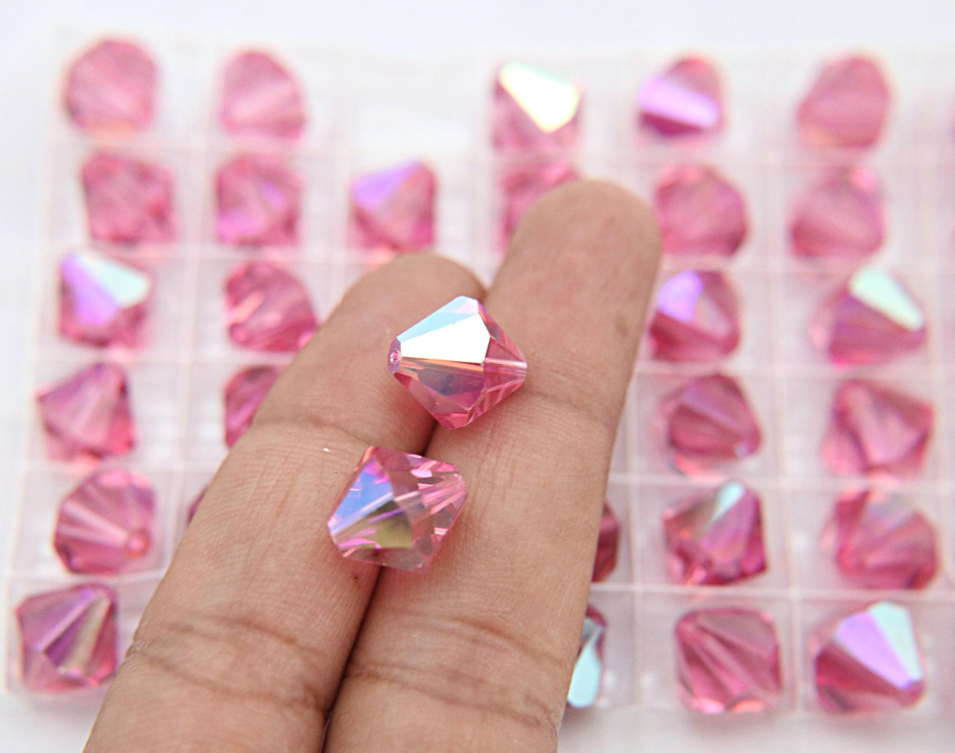 12mm Swarovski 5301 Faceted rare vintage Bicone Beads (11 Colors) 6/12/48 Pieces Jewelery making beads, embellishments, premium rare beads