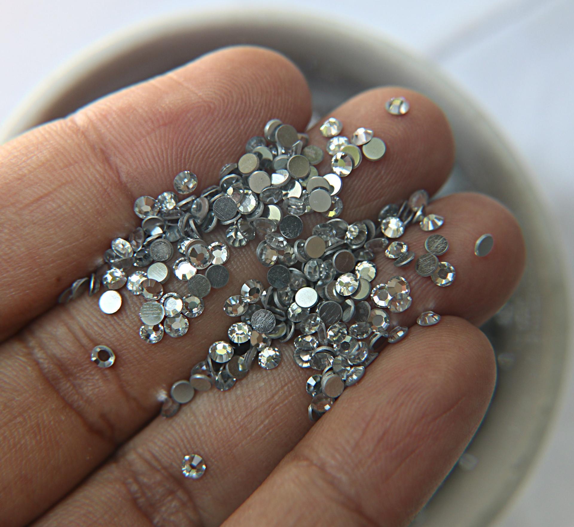 Swarovsky Crystal AB 3D Flatback Glass Nail Art Rhinestones Fancy Shaped  Crystals Stones for DIY Nails Art Decorations