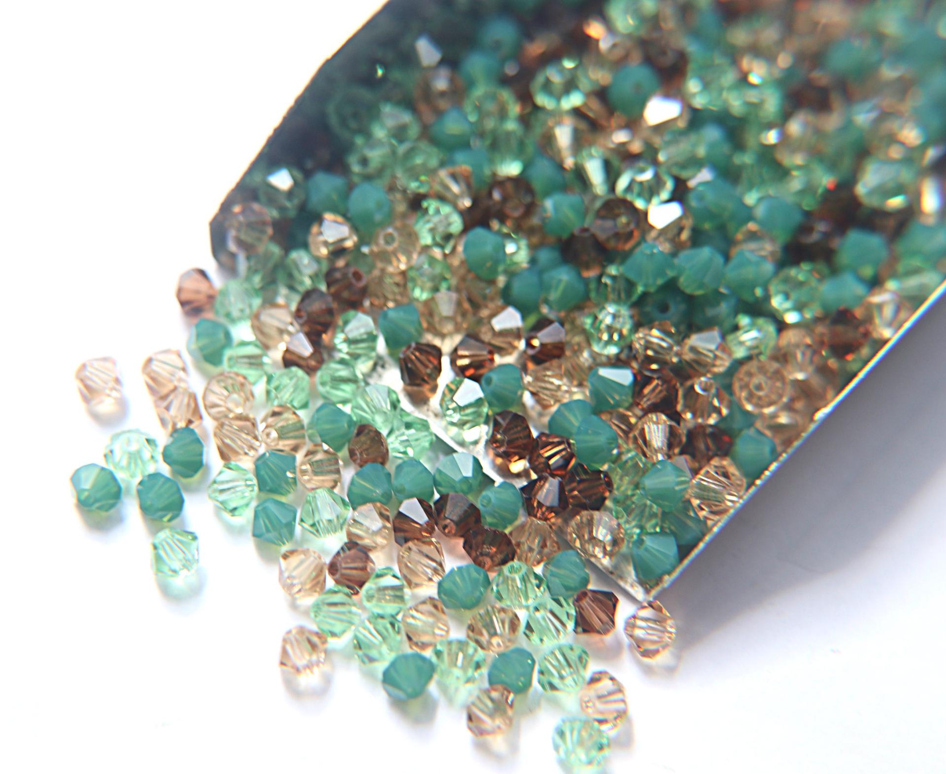 3/4 mm Persian Treasure  Designer Mixes Swarovski Bicone beads 36/72/144/432/720 Pieces loose beads mix beads, embroidery materials, decor