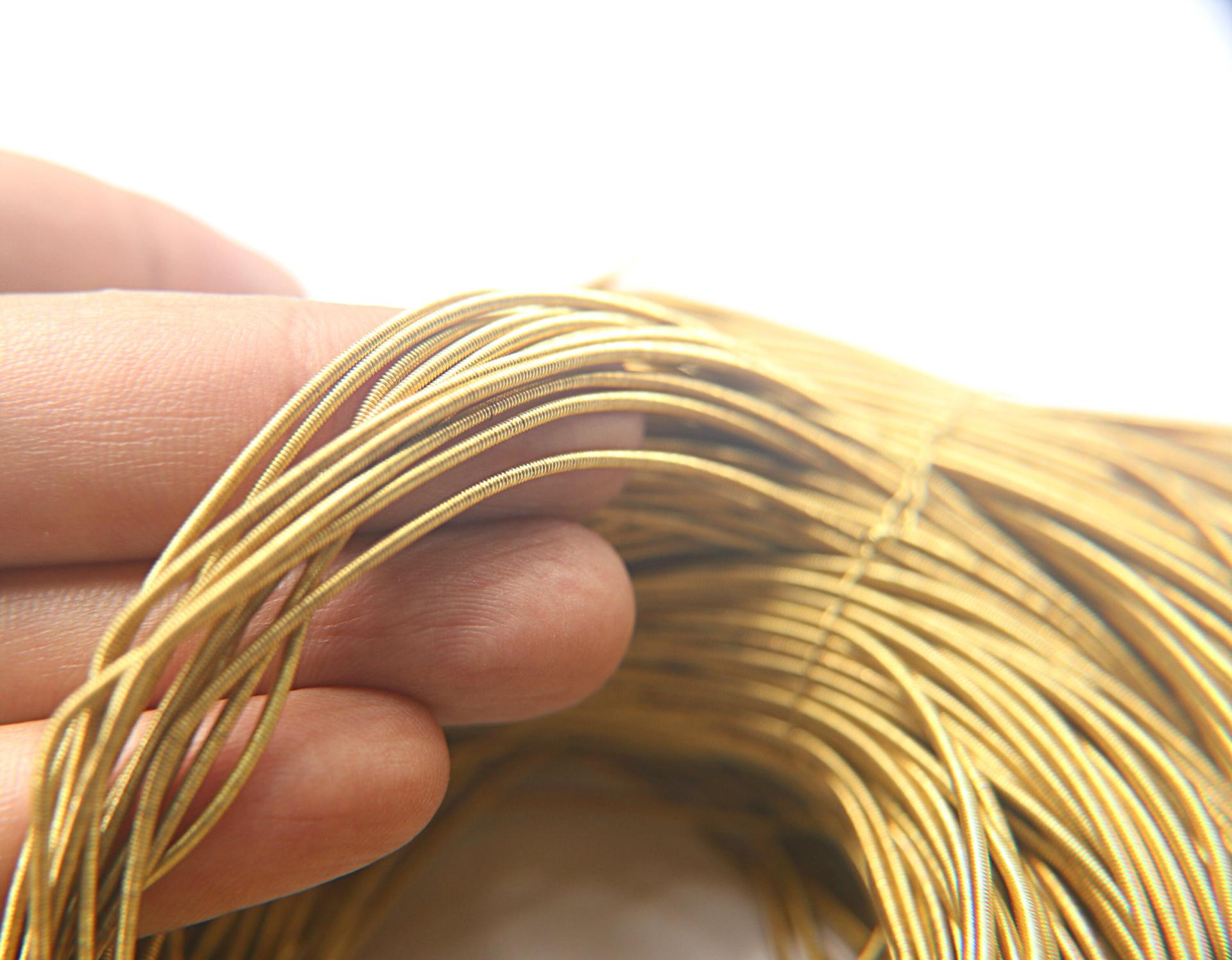 Brass Metallic French Wire, Bullion Wire, Gimp Wire 50/100/200/400 Grams embroidery threads, jewelry making