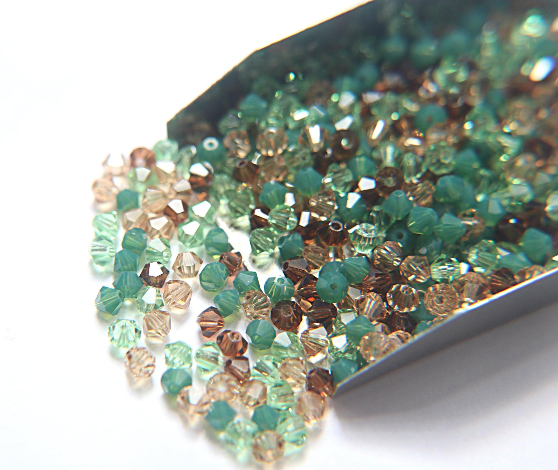 3/4 mm Persian Treasure  Designer Mixes Swarovski Bicone beads 36/72/144/432/720 Pieces loose beads mix beads, embroidery materials, decor