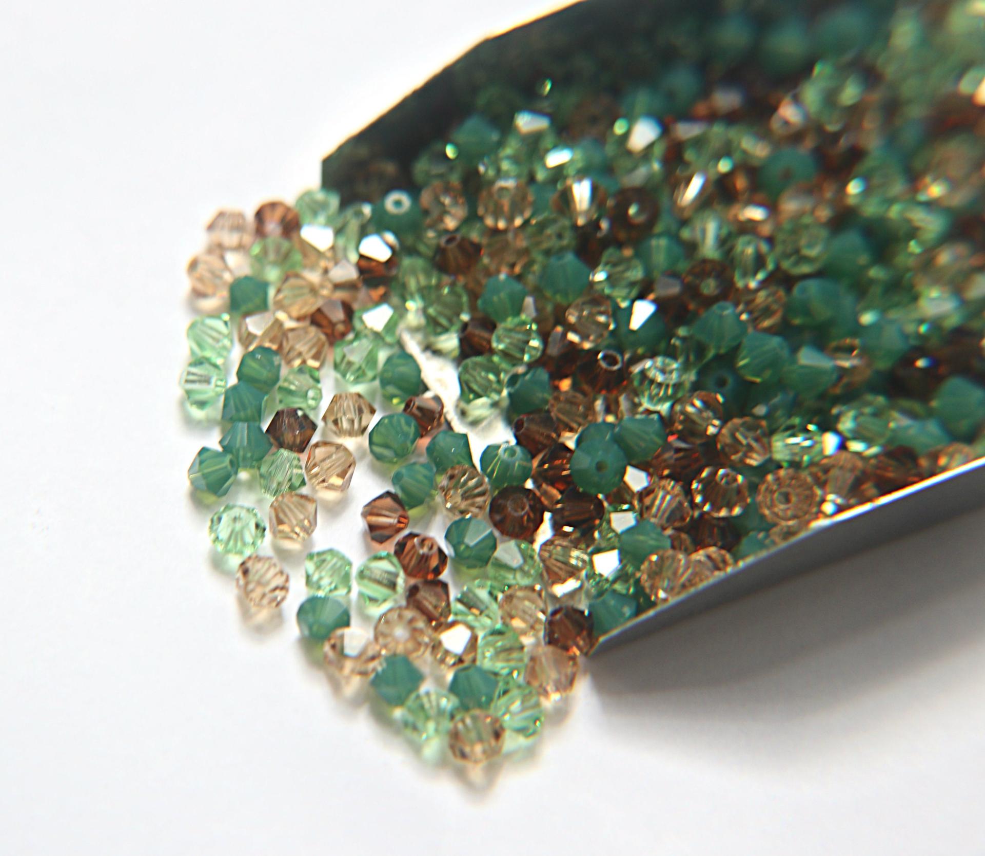 3/4 mm Persian Treasure  Designer Mixes Swarovski Bicone beads 36/72/144/432/720 Pieces loose beads mix beads, embroidery materials, decor