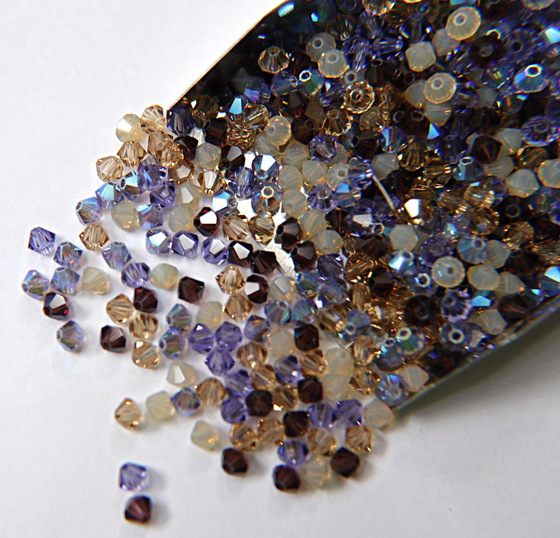 3/4mm Columbine Designer Mixes Swarovski Bicone beads 36/72/144/432/720 Pieces loose beads, mix beads, embroidery materials, craft supplies