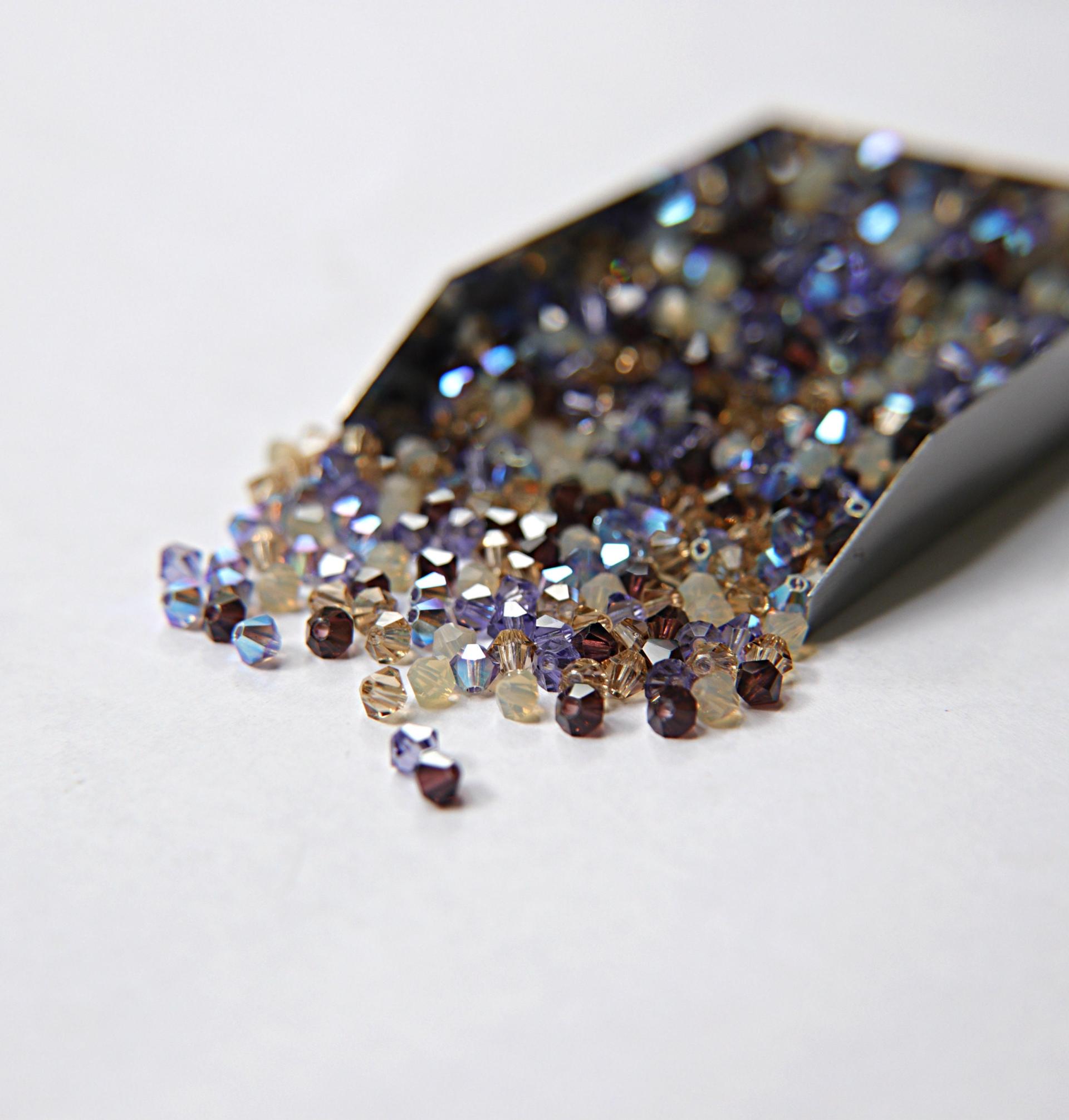 3/4mm Columbine Designer Mixes Swarovski Bicone beads 36/72/144/432/720 Pieces loose beads, mix beads, embroidery materials, craft supplies