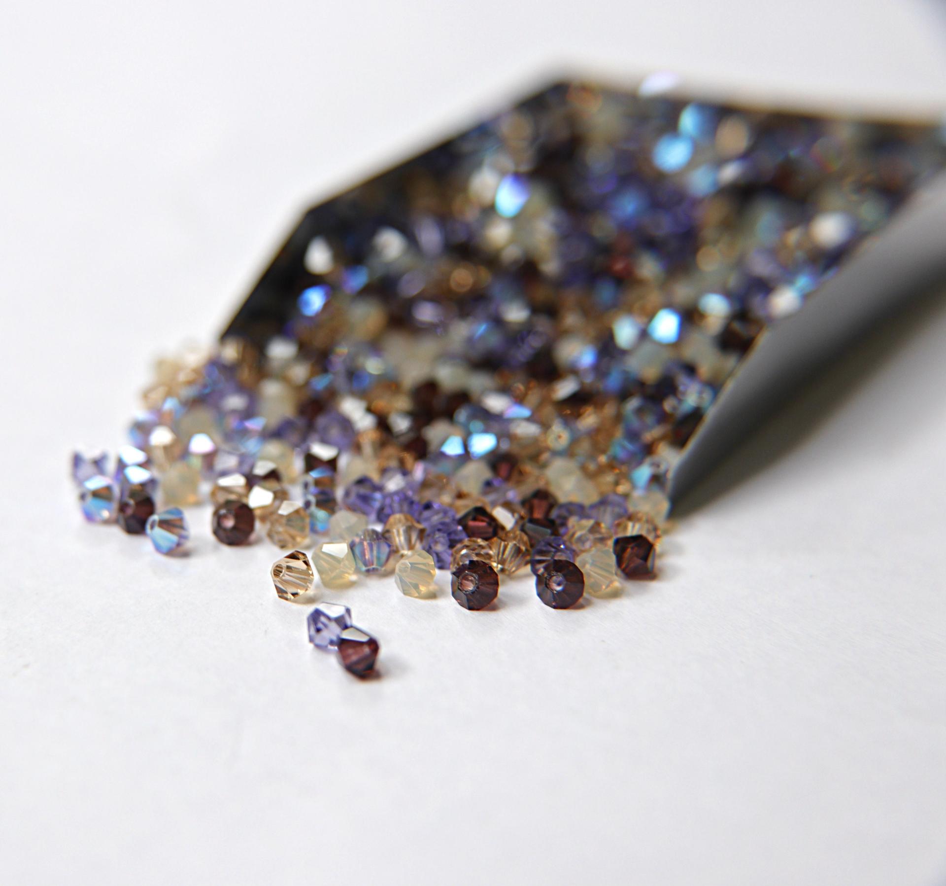 3/4mm Columbine Designer Mixes Swarovski Bicone beads 36/72/144/432/720 Pieces loose beads, mix beads, embroidery materials, craft supplies