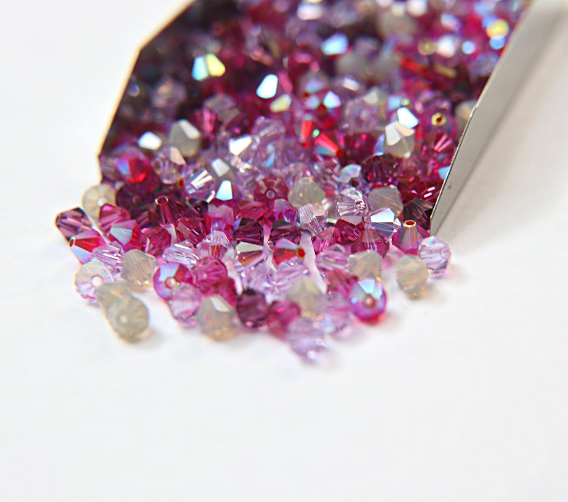 5mm Perry Designer Mixes Swarovski Bicone beads 12/36/72/144/432/720 Pieces jewelry making, embroidery materials, mix beads, craft supply
