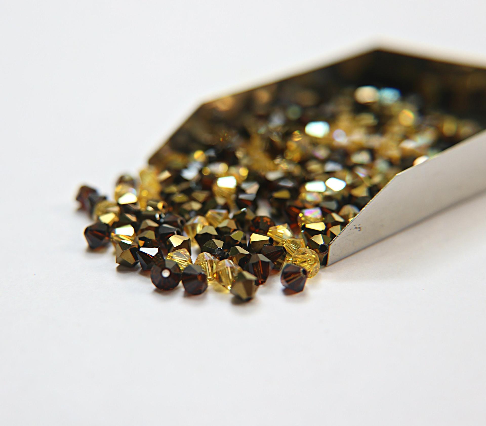 5mm Dorado Kingdom Designer Mixes Swarovski Bicone beads 12/36/72/144/432/720 Pieces jewelry making, embroidery materials, mix beads, craft