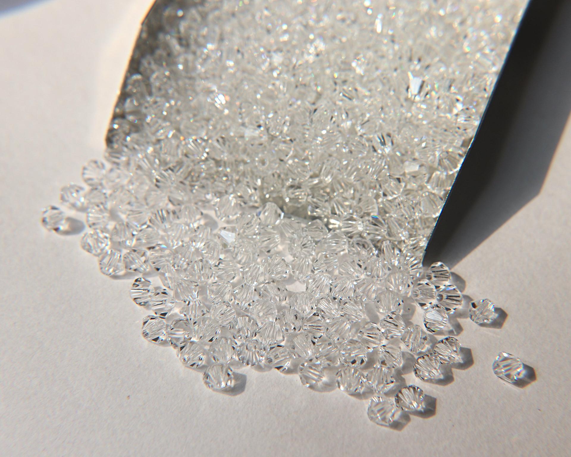 4/5 Crystal Swarovski Bicone loose Beads 12/36/72/144/432/720 Pieces (001) white beads, embroidery materials, wedding embellishments