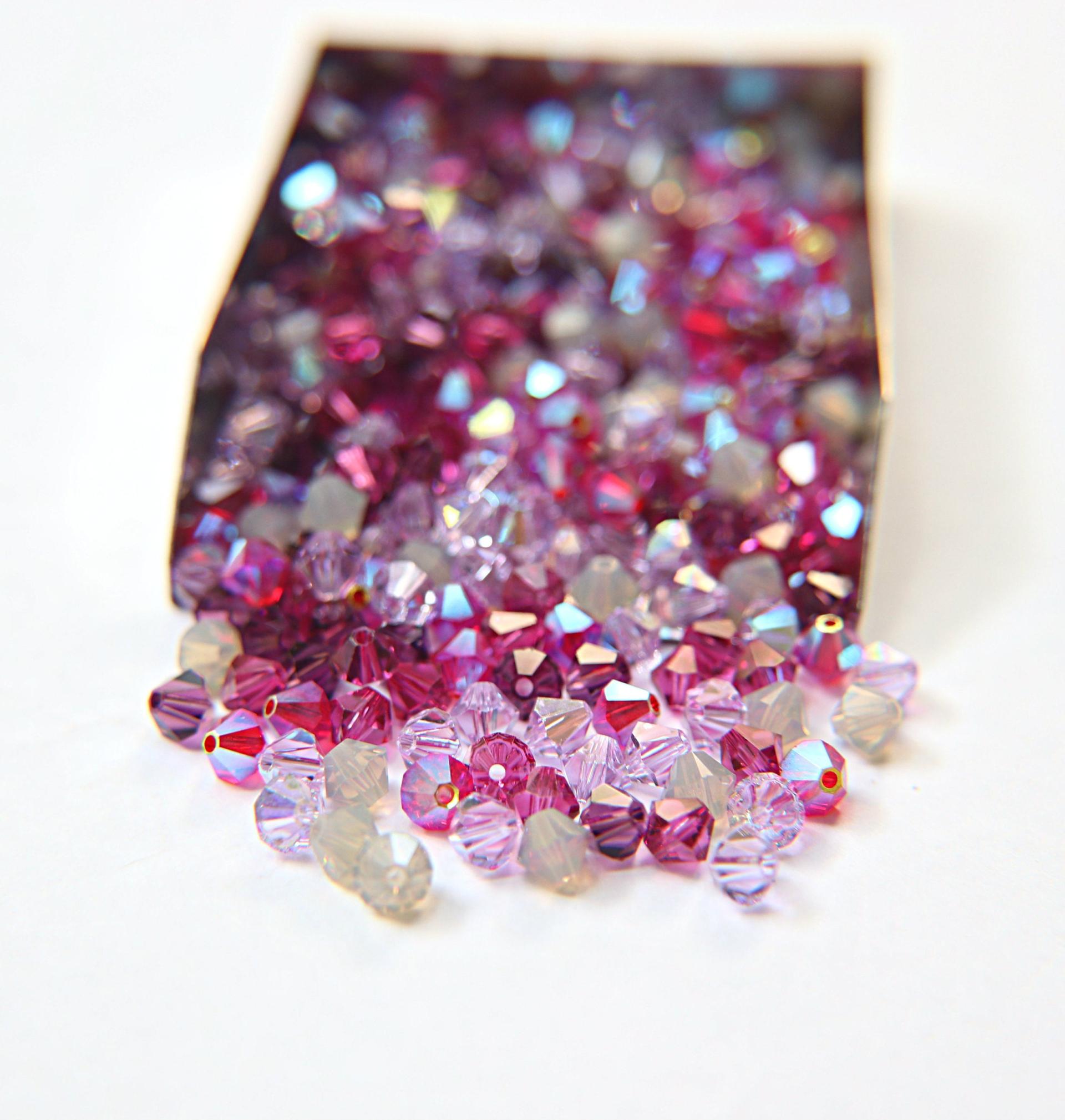 5mm Perry Designer Mixes Swarovski Bicone beads 12/36/72/144/432/720 Pieces jewelry making, embroidery materials, mix beads, craft supply