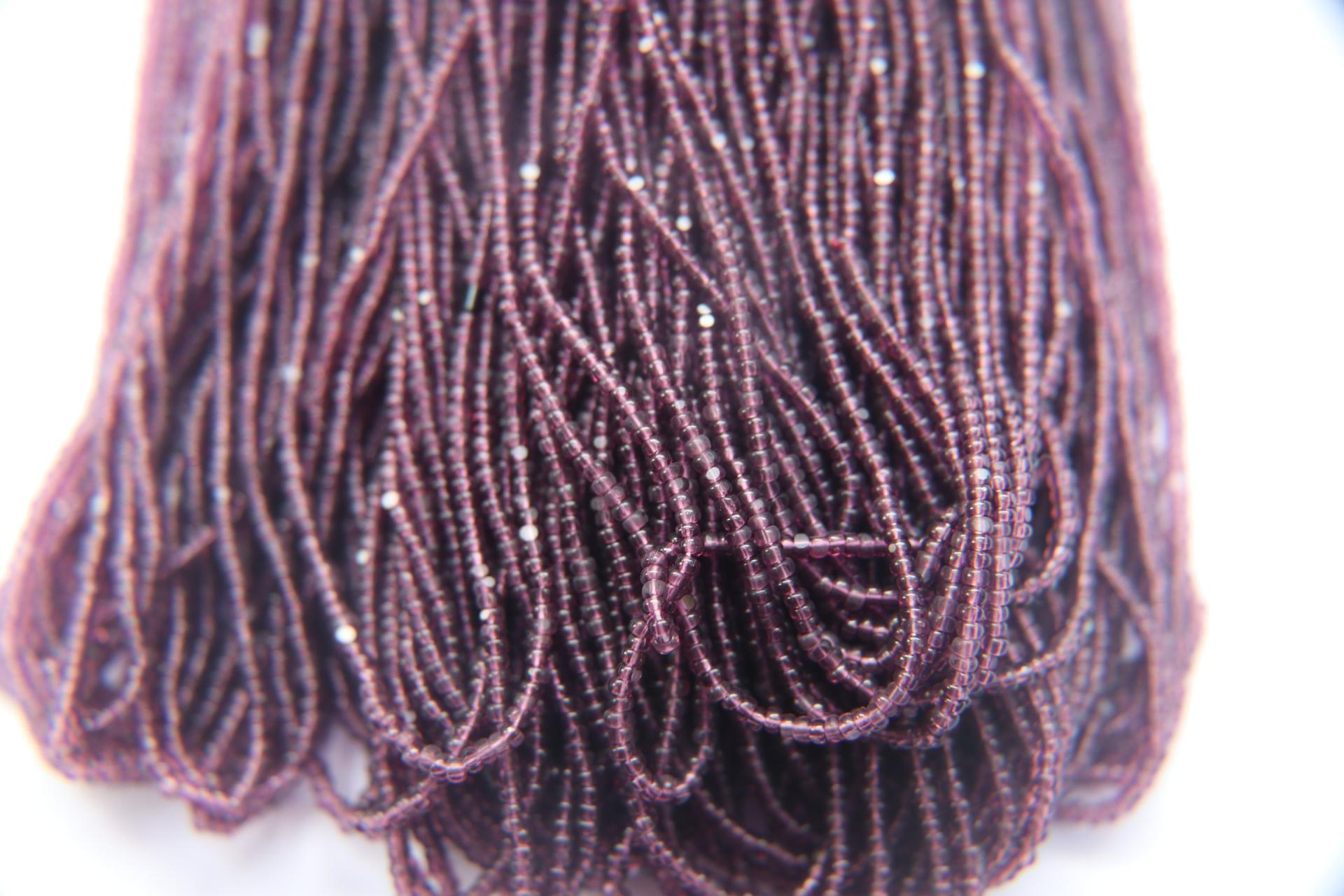 11/0 Hanks Charlotte Cut Beads 20080 Transparent Amethyst 1/5/25/50/100 Hanks 2.0mm glass beads, jewelry supply, findings, craft supply