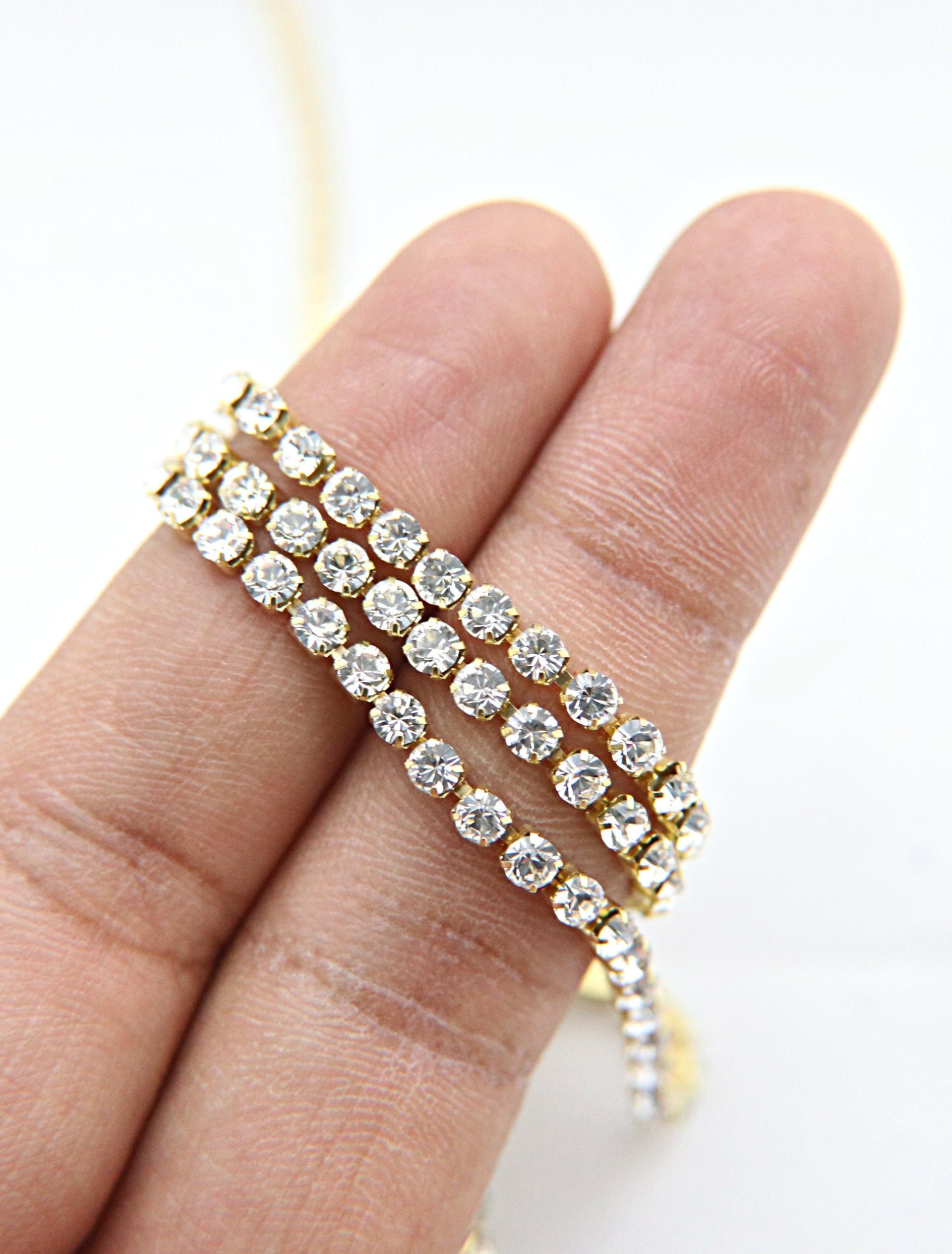 Swarovski Women's Bracelet Power Green Fabric Crystals Double-Wrap 5511700  | eBay