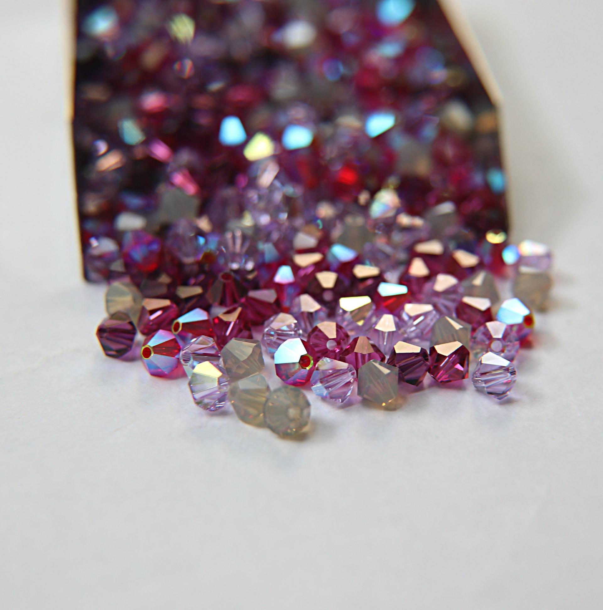 5mm Perry Designer Mixes Swarovski Bicone beads 12/36/72/144/432/720 Pieces jewelry making, embroidery materials, mix beads, craft supply