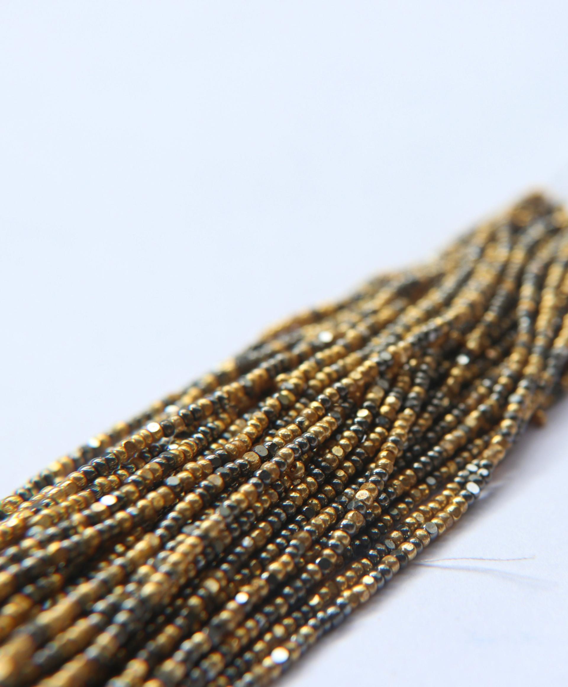 13/0 Hanks Charlotte Cut Beads Metallic Gold Patina 1/5/25/50/100 Hanks 2.0mm jewellery rare glass beads, jewelry supply, findings, craft