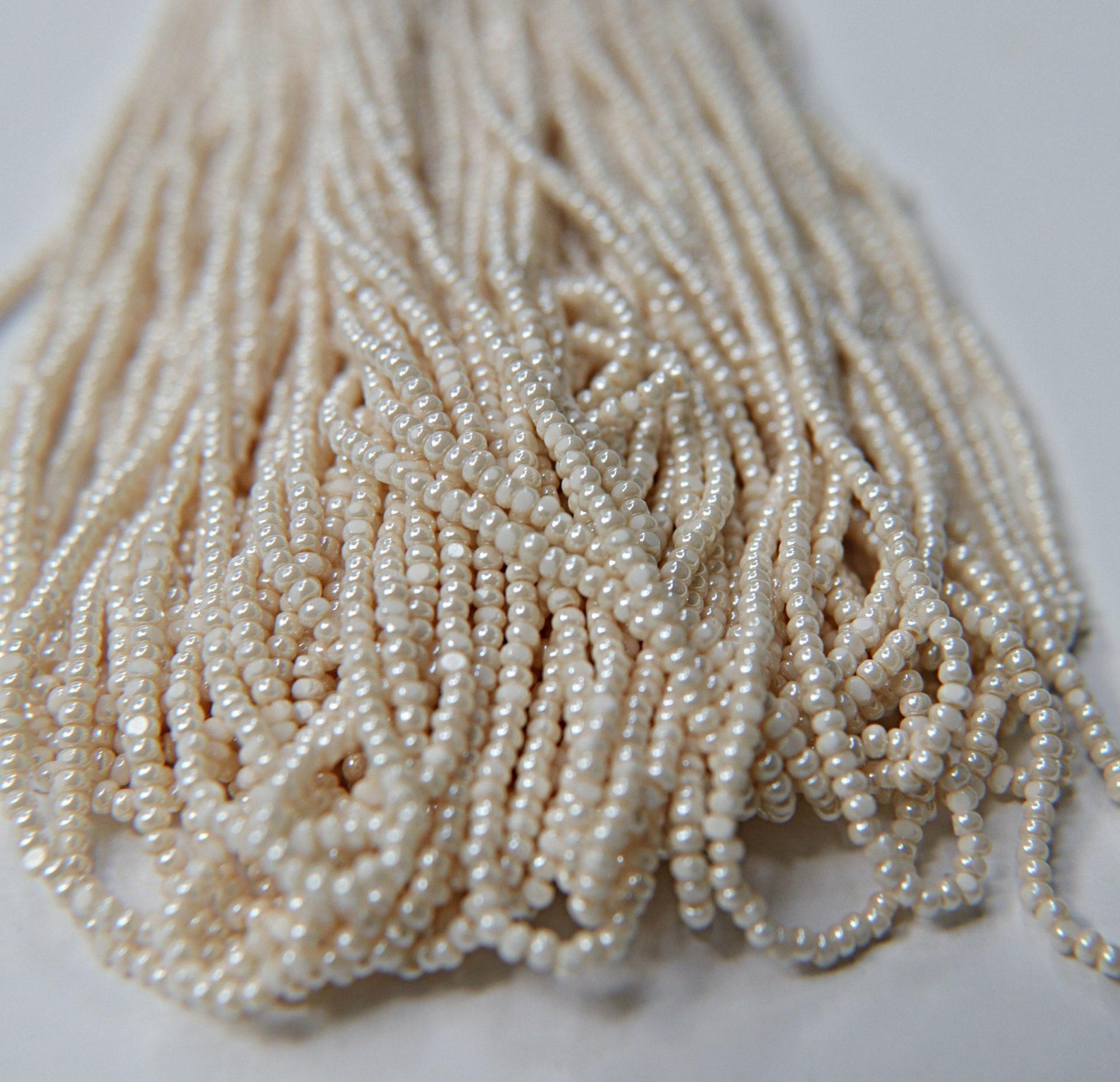 13/0 Charlotte Cut Beads Ivory 5/10/20/50/250/500 Grams craft supplies, jewelry making, embroidery materials, vintage beads, rare supplies