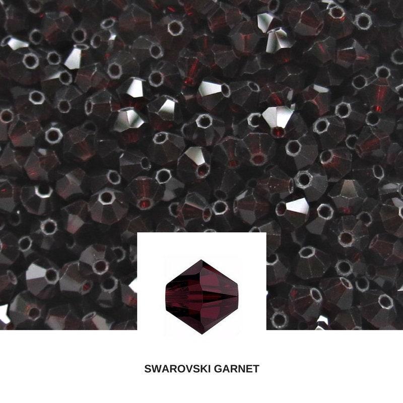6mm Garnet Swarovski Bicone beads Cuts 20 Gross (2880 Pieces) (241) jewelry making