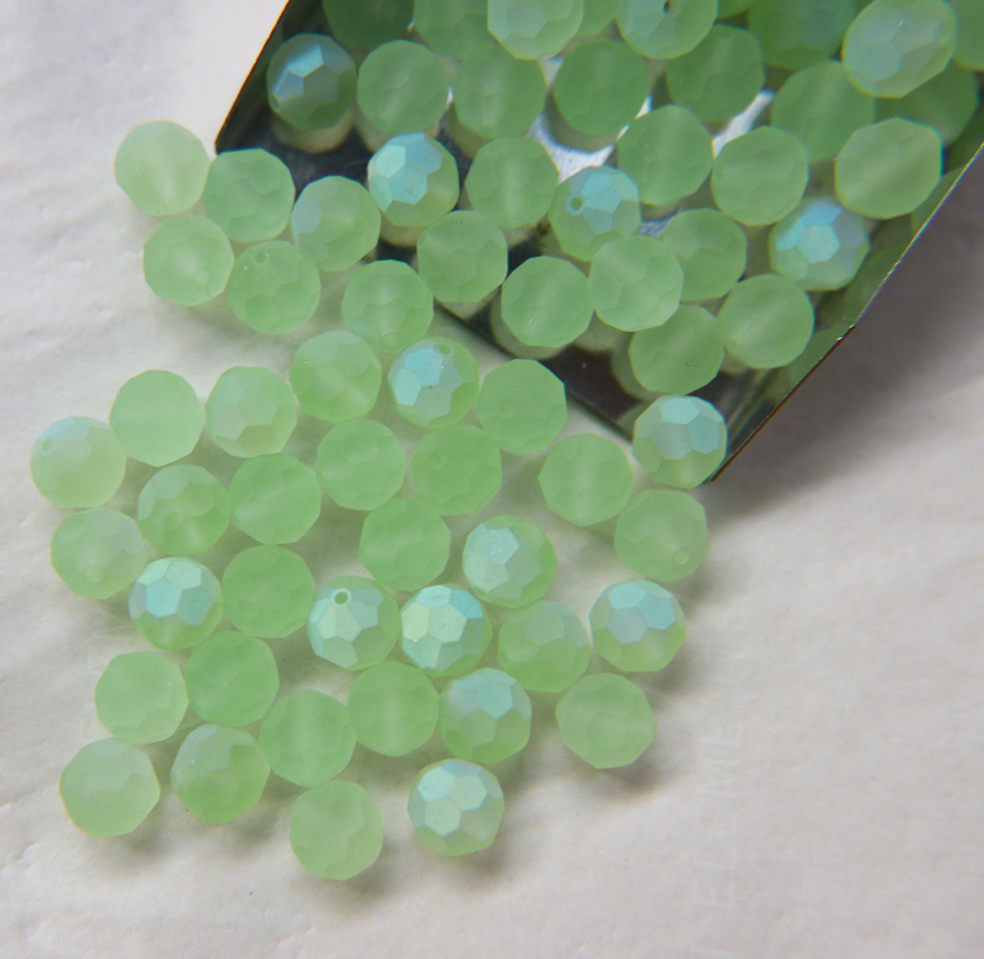 8mm Vintage Swarovski Elements Crystal Matt deco Beads (8 Colors) 6/12/36/72/144 Pieces, jewelry making, vintage findings, Premium Materials