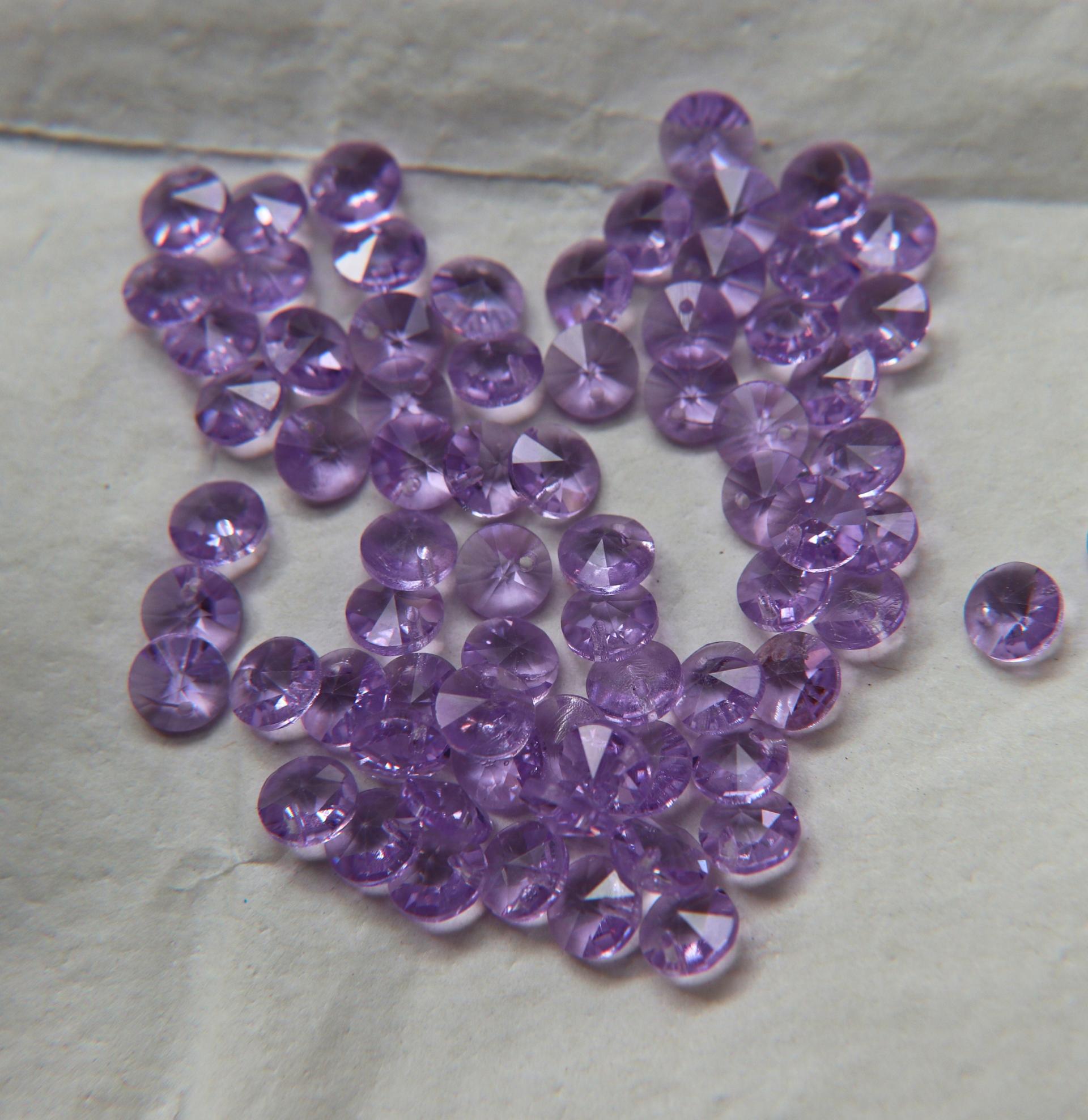 6mm SWAROVSKI 6428 Rivoli Crystal Pendant Beads in Violet 2/4/24/72/144 Pieces PREMIUM Materials