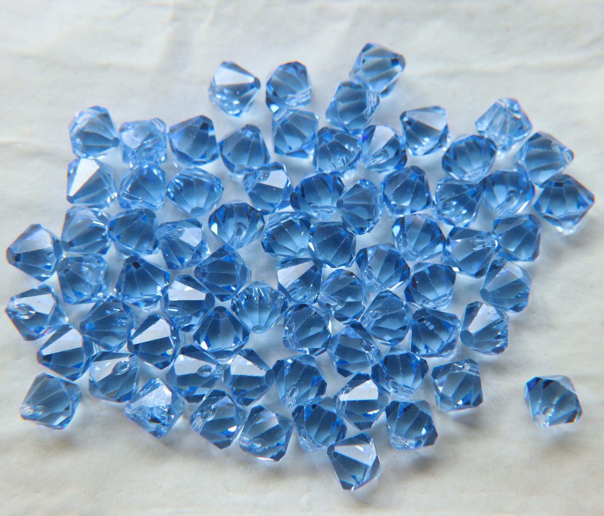 6mm Swarovski Elements 6301 Top Drilled Bicone Pendants 6/12/36/72/144 Pieces, jewelry making, vintage findings, Premium Materials