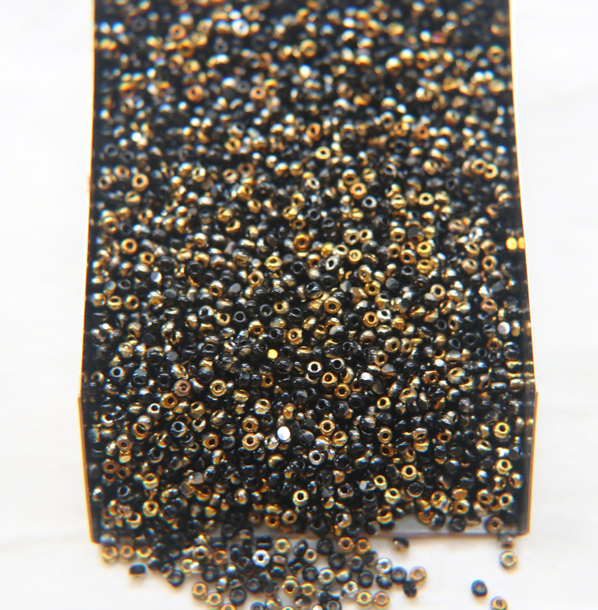 13/0 Charlotte Cut Beads Patina Jet Black Bronze Gold 5/10/20/50/250/500 Grams PREMIUM MATERIALS