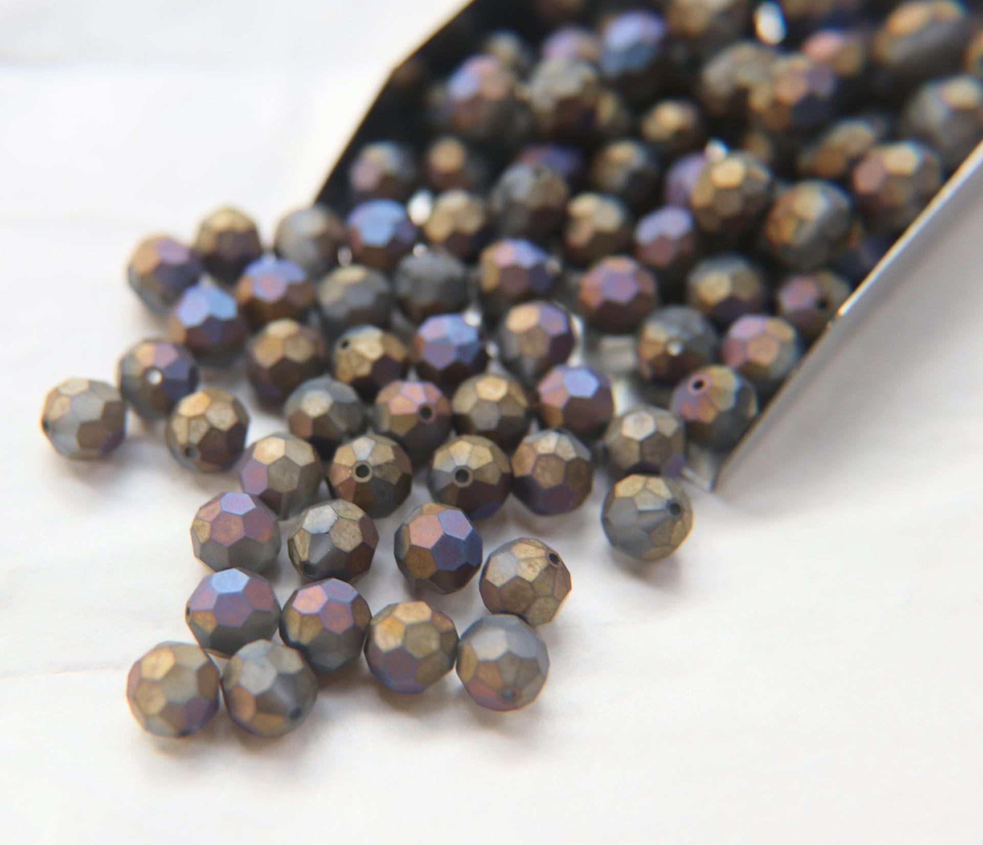8mm Vintage Swarovski Elements Crystal Matt deco Beads (8 Colors) 6/12/36/72/144 Pieces, jewelry making, vintage findings, Premium Materials