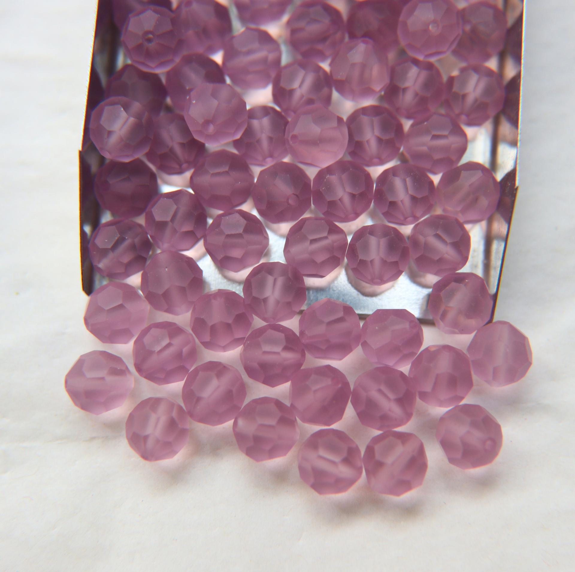 8mm Vintage Swarovski Elements Crystal Matt deco Beads (8 Colors) 6/12/36/72/144 Pieces, jewelry making, vintage findings, Premium Materials