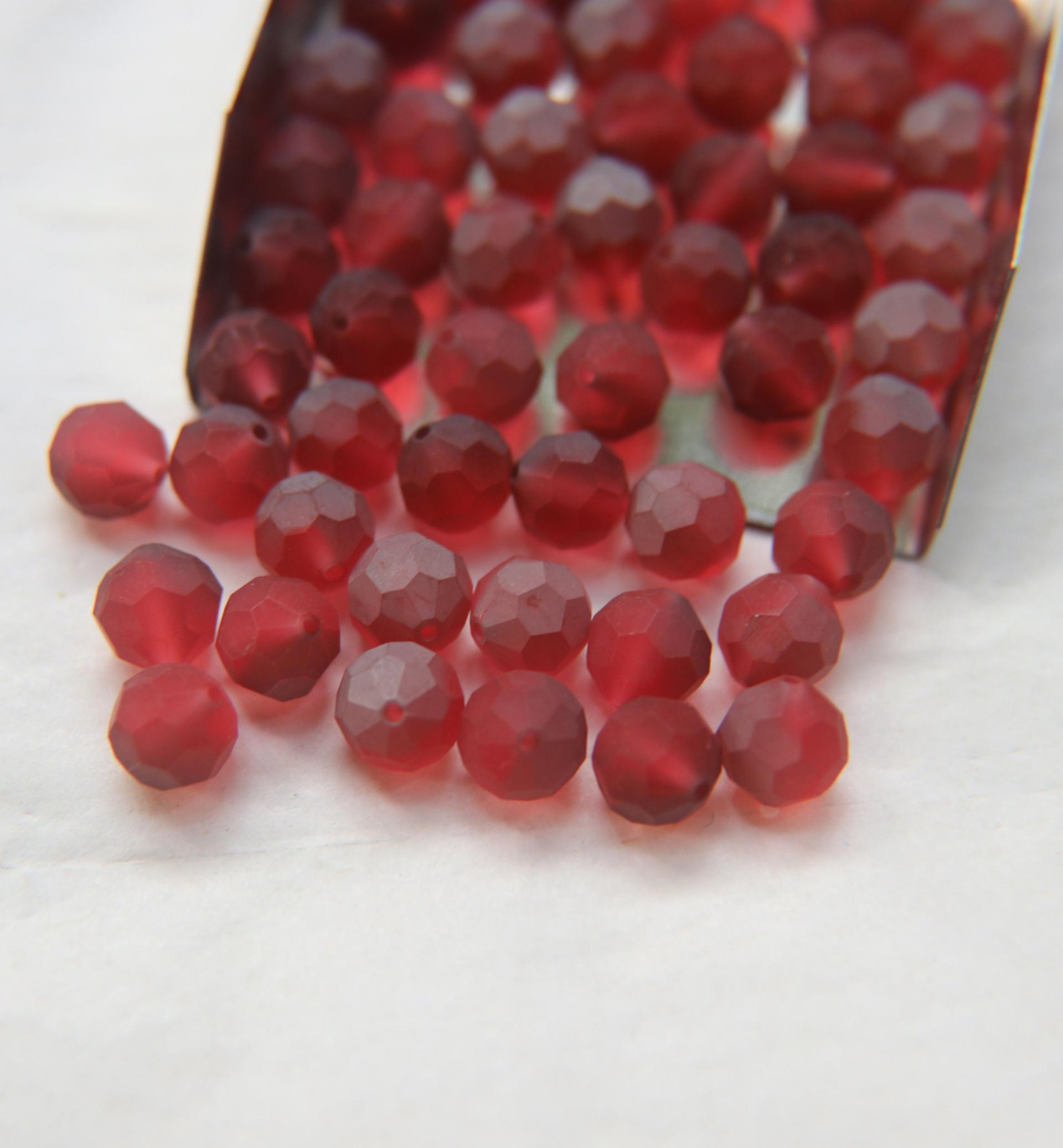 8mm Vintage Swarovski Elements Crystal Matt deco Beads (8 Colors) 6/12/36/72/144 Pieces, jewelry making, vintage findings, Premium Materials
