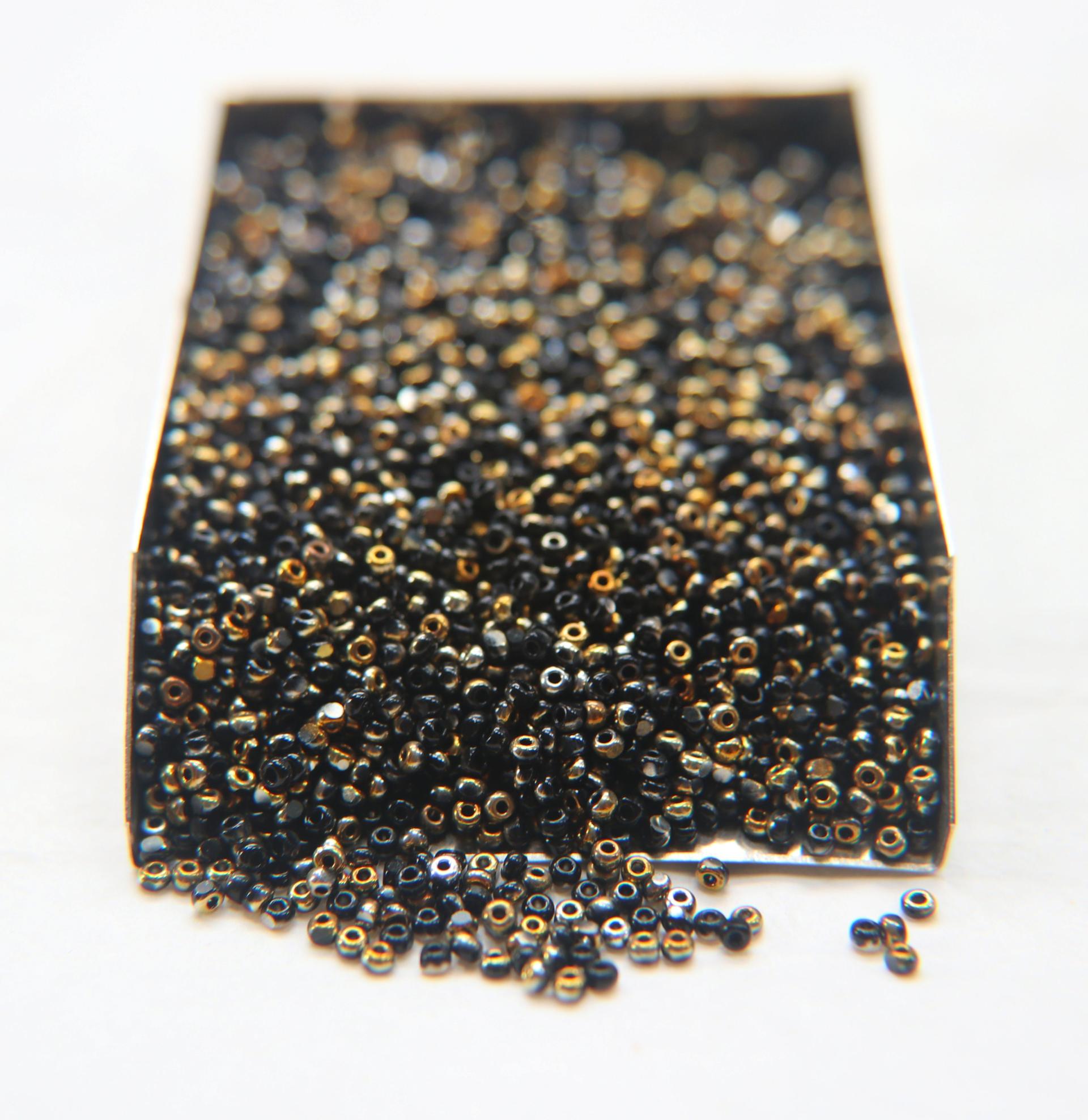 13/0 Charlotte Cut Beads Patina Jet Black Bronze Gold 5/10/20/50/250/500 Grams PREMIUM MATERIALS