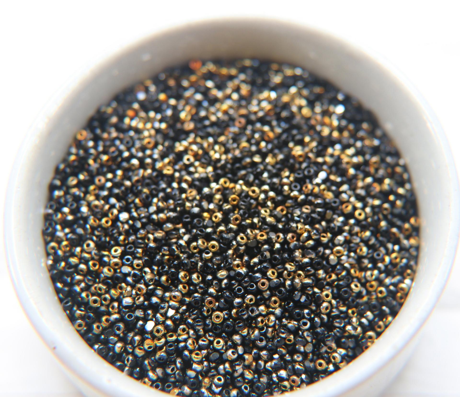 13/0 Charlotte Cut Beads Patina Jet Black Bronze Gold 5/10/20/50/250/500 Grams PREMIUM MATERIALS