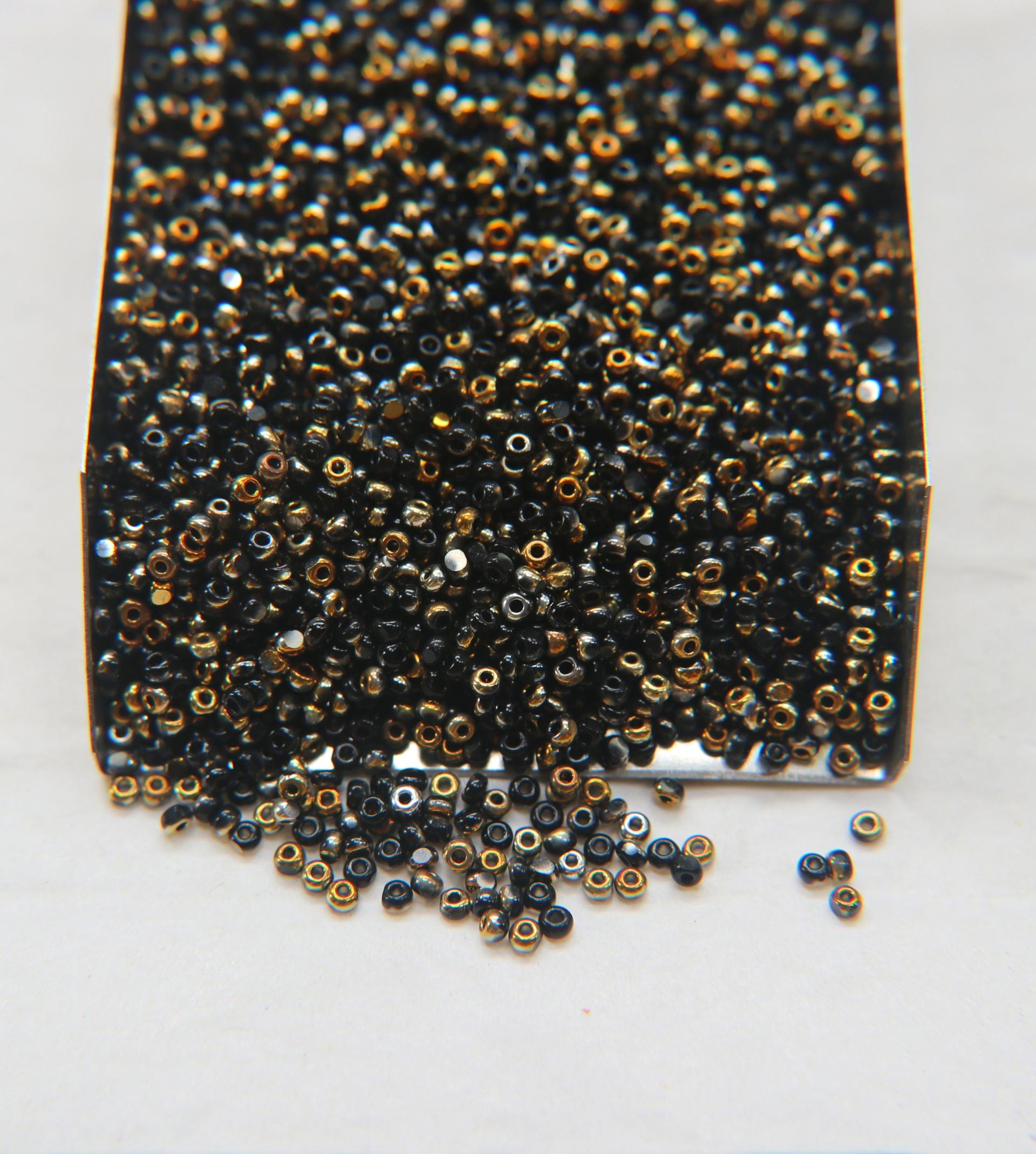 13/0 Charlotte Cut Beads Patina Jet Black Bronze Gold 5/10/20/50/250/500 Grams PREMIUM MATERIALS