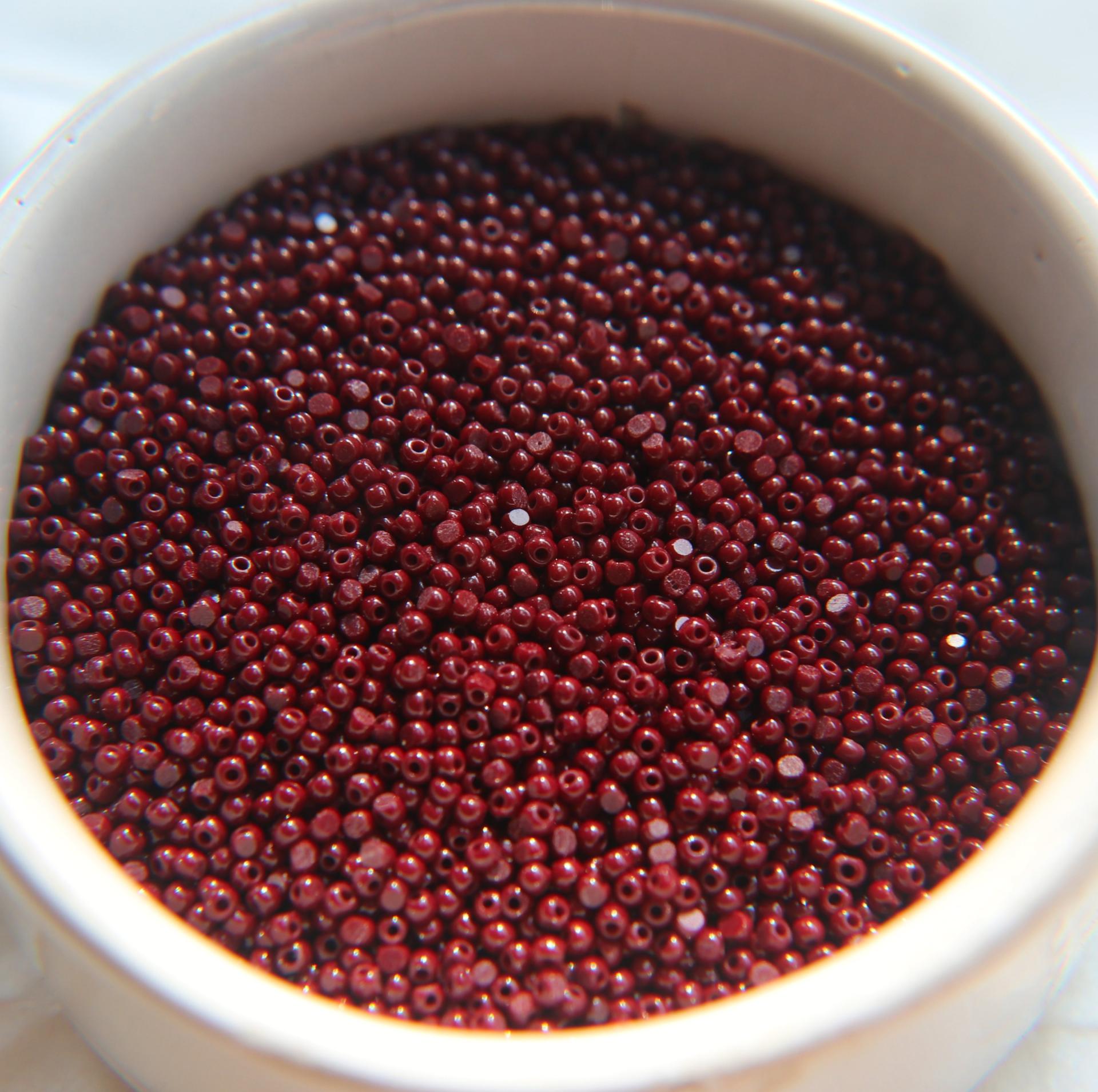 13/0 Charlotte true Cut Beads 1.6MM Opaque Chocolate Brown 5/10/20/50/250/500 Grams jewelry supply, findings, native supply, vintage beads