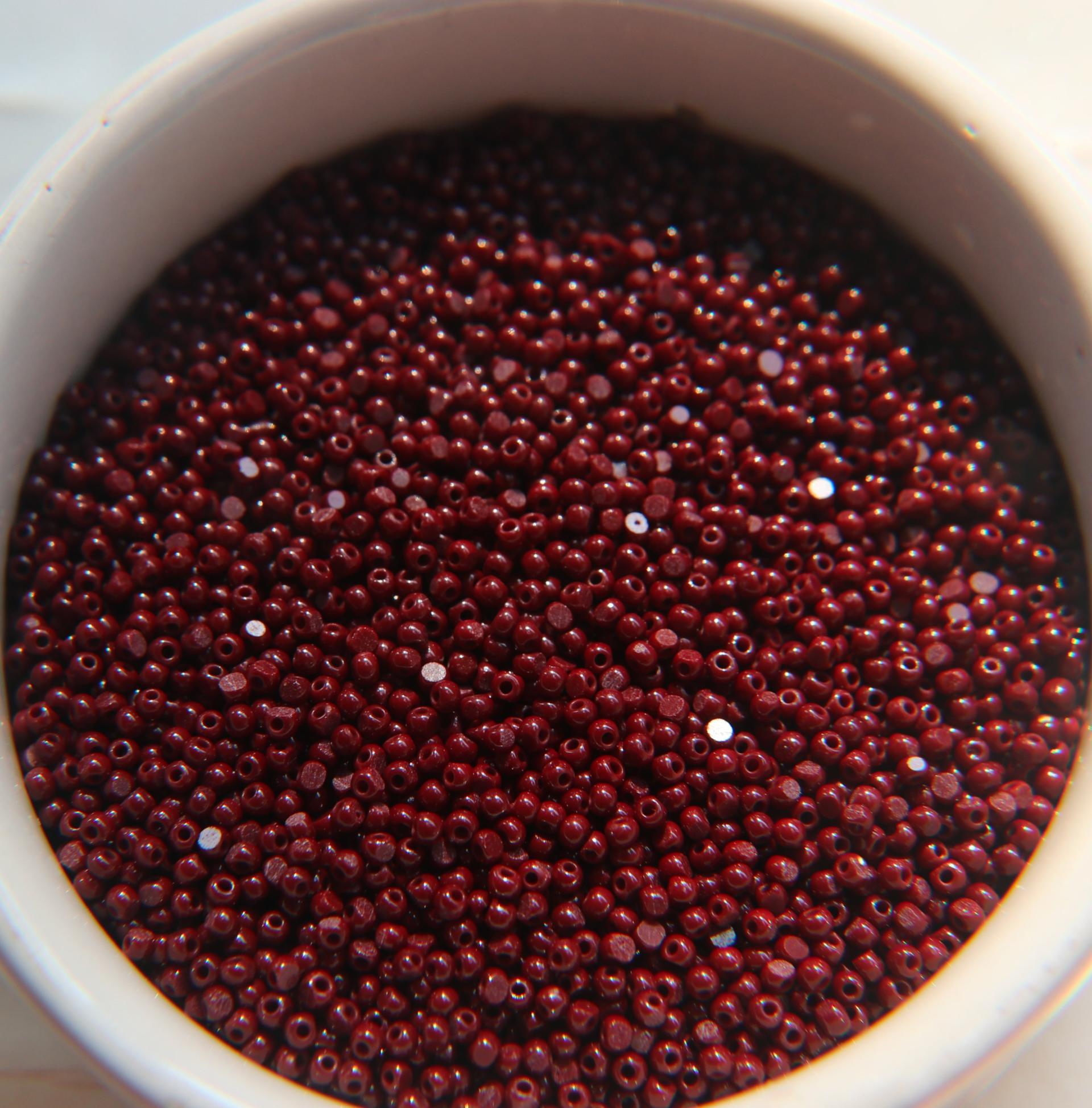 13/0 Charlotte true Cut Beads 1.6MM Opaque Chocolate Brown 5/10/20/50/250/500 Grams jewelry supply, findings, native supply, vintage beads