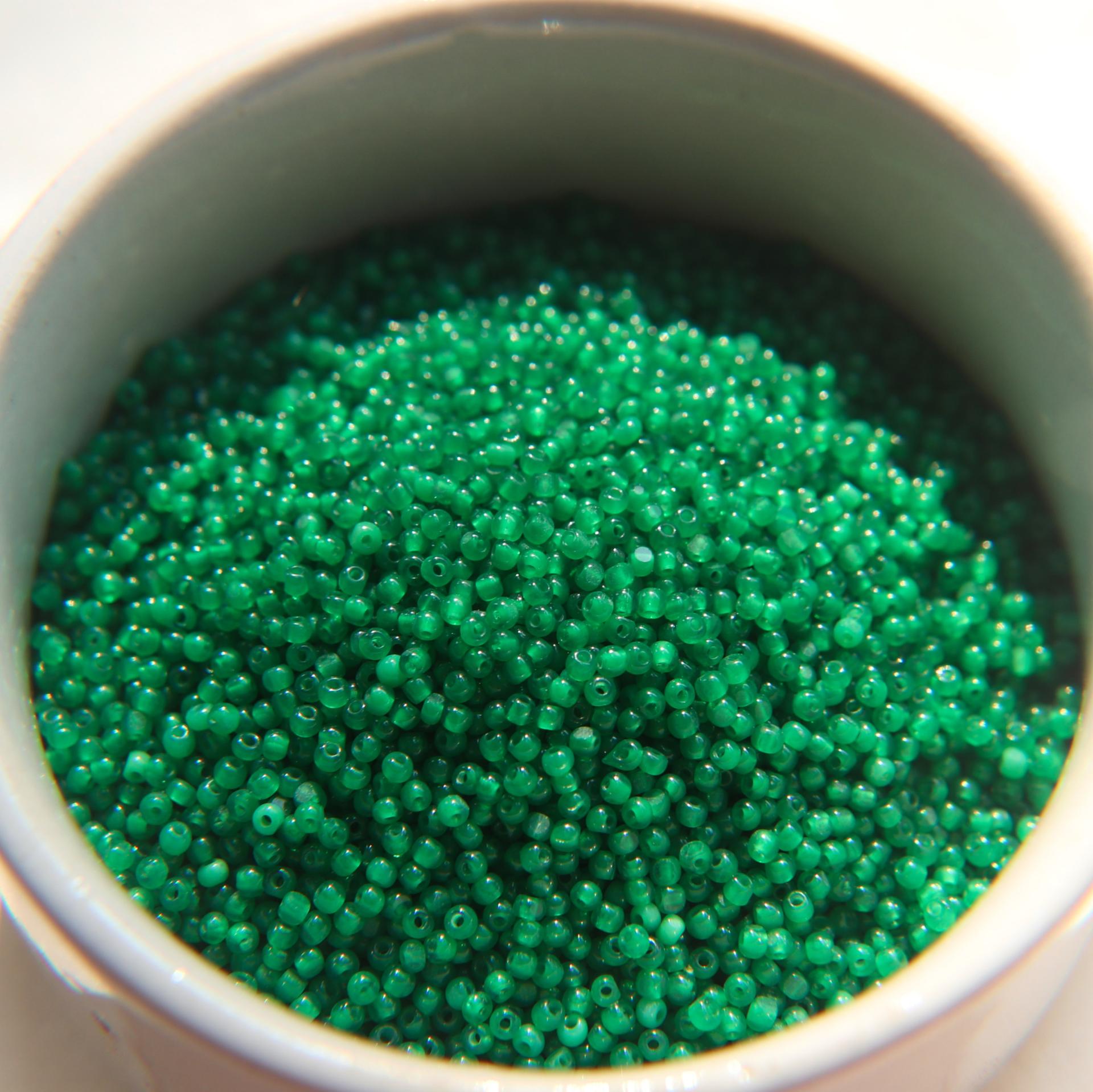 11/0 Charlotte Cut Beads Opal Green 10/20/50/250/500 Grams PREMIUM SEED BEADS