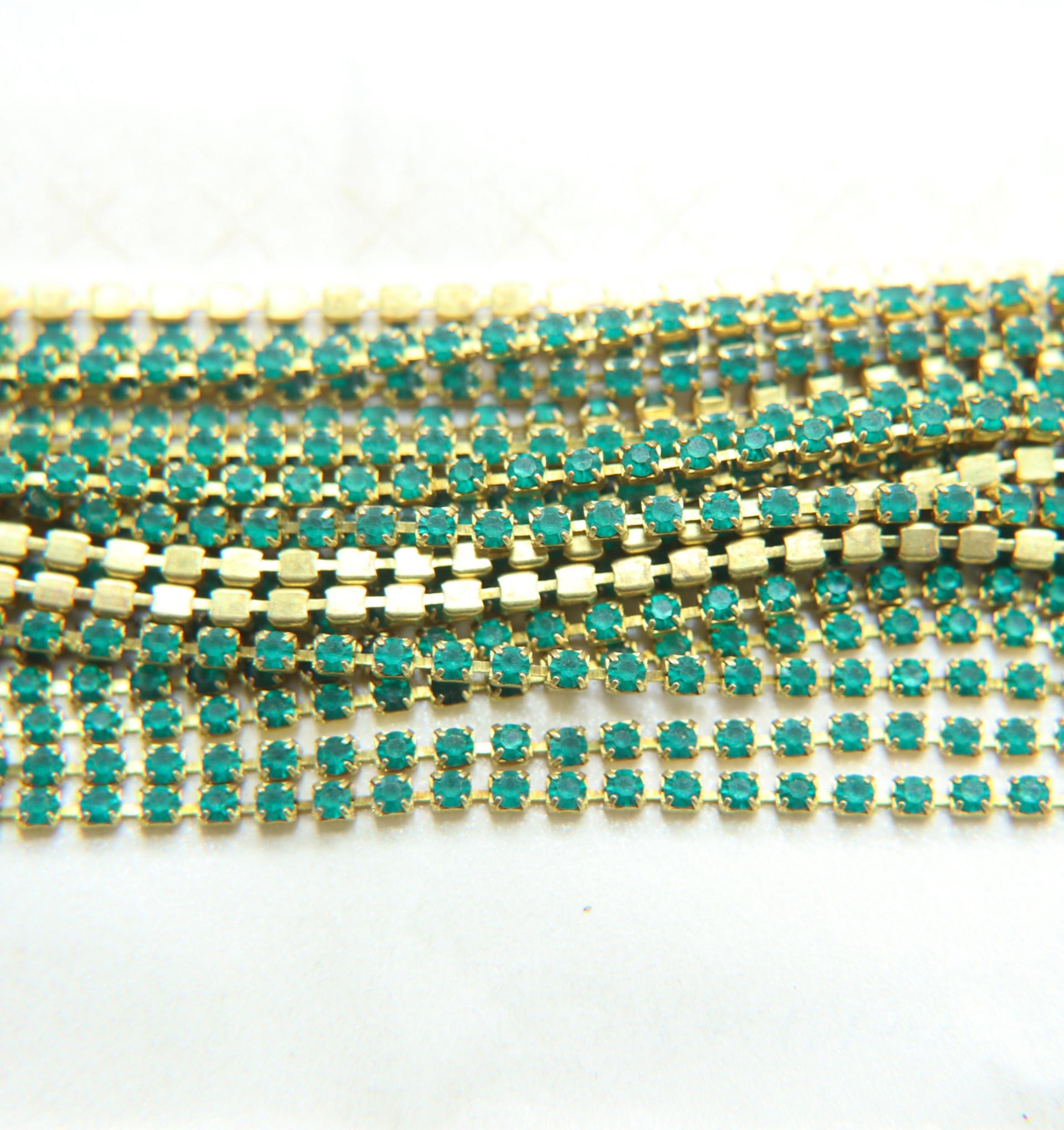 18PP Rhinestone Chain Swarovski vintage Matt 2.5 mm Wedding Bridal Supplies VINTAGE Jewelry Making decorations