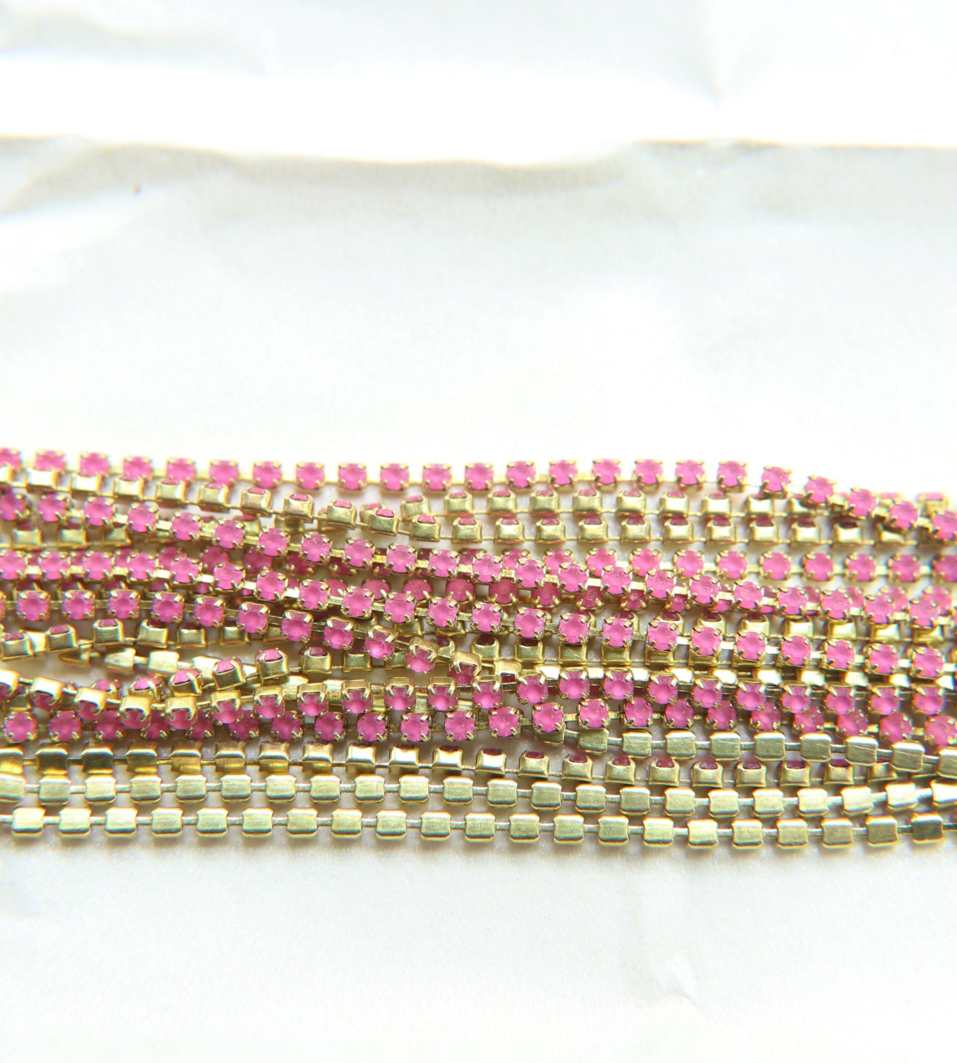 18PP Rhinestone Chain Swarovski vintage Matt 2.5 mm Wedding Bridal Supplies VINTAGE Jewelry Making decorations