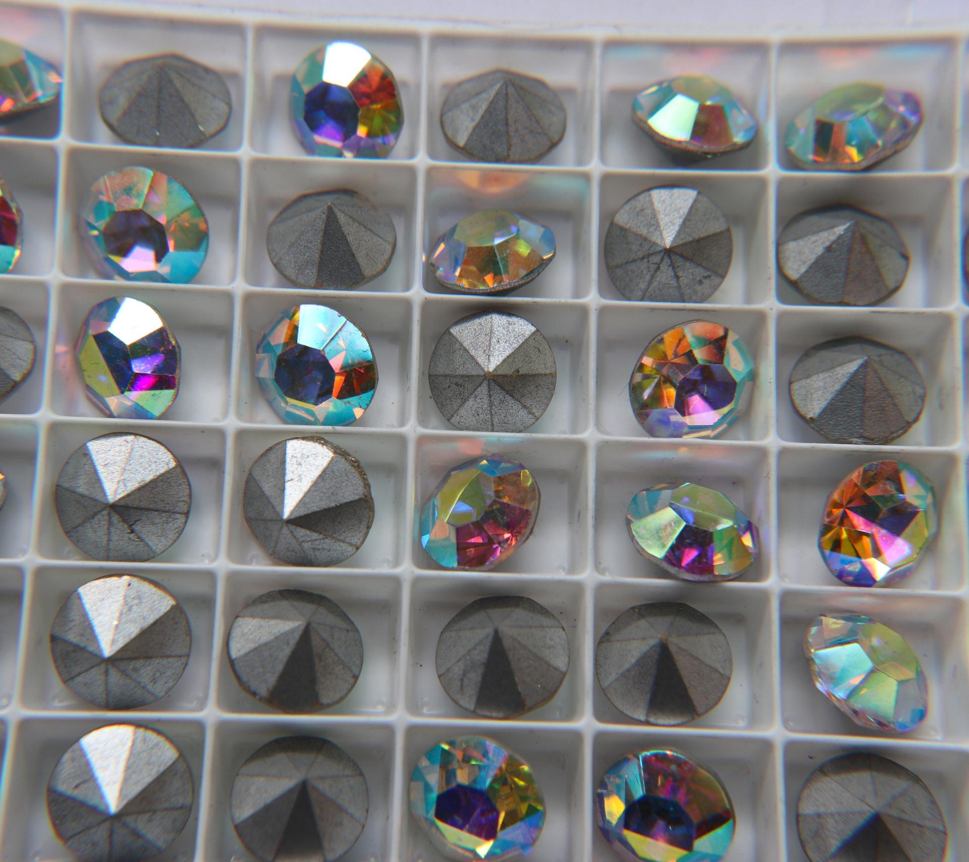 48 ss Swarovski Vintage Rhinestones Foiled 2/6/24/72 pieces (8 colors)