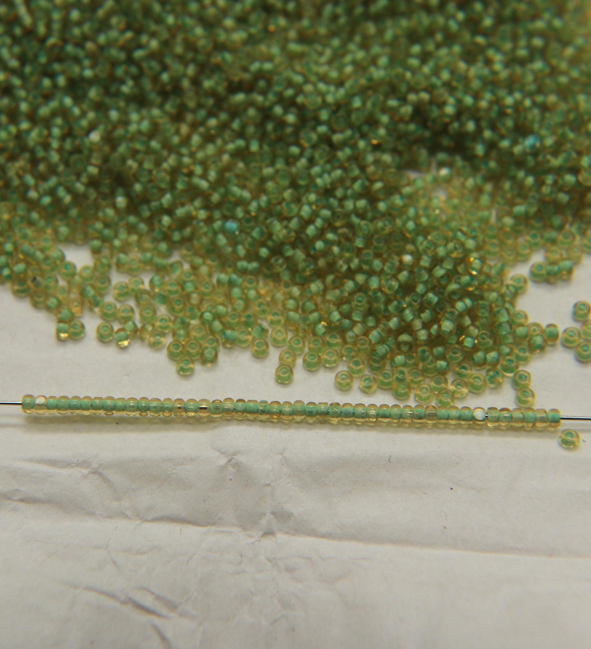 11/0 True cuts Charlotte Beads Honey Mint Lined 10/20/50/250/500 Grams PREMIUM SEED BEADS, Native Supply