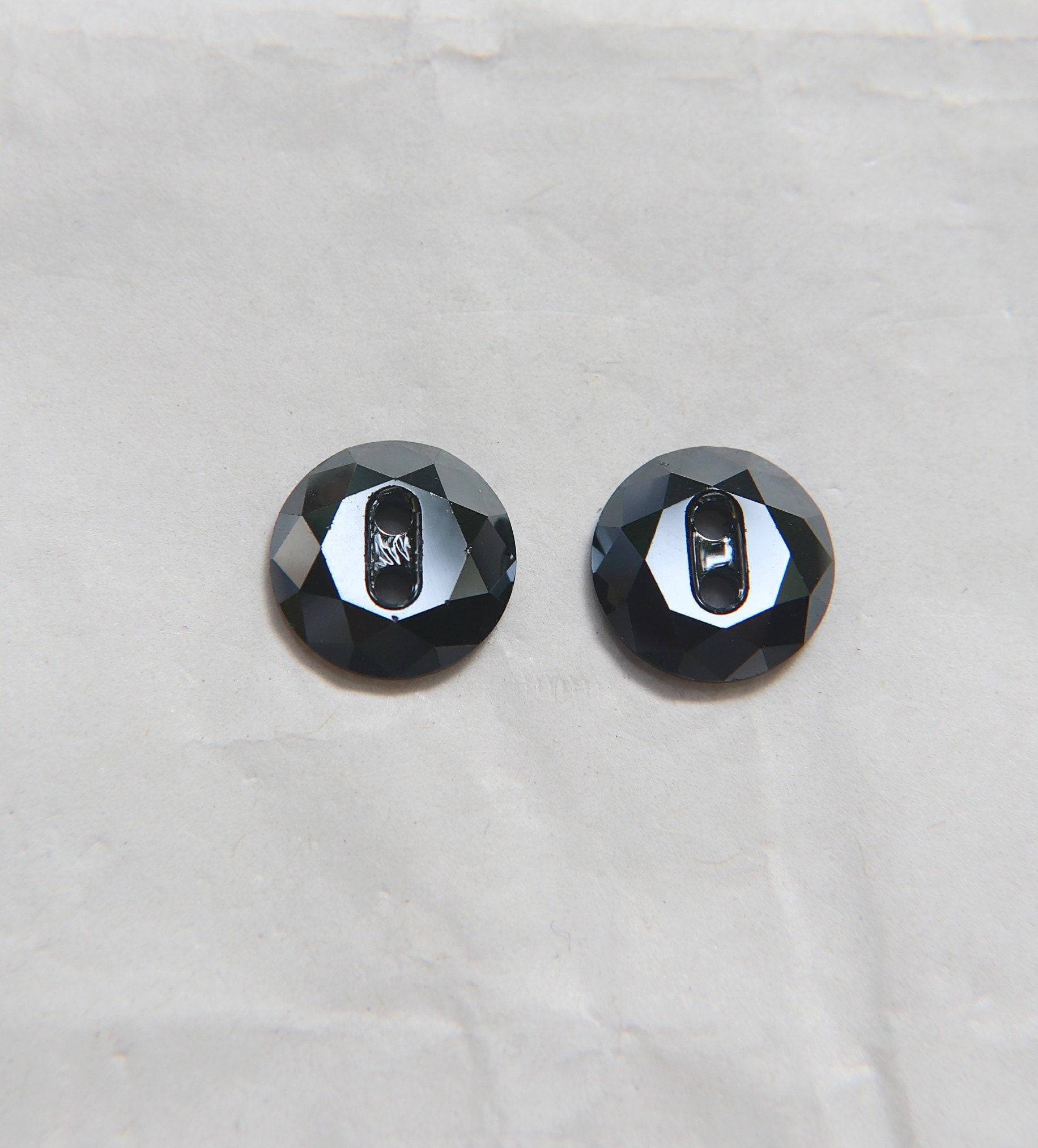 12 mm Vintage Swarovski Metallic Blue Button 2 holes 2/6/12/36 pieces Article 3014 Vintage Crystal Foiled