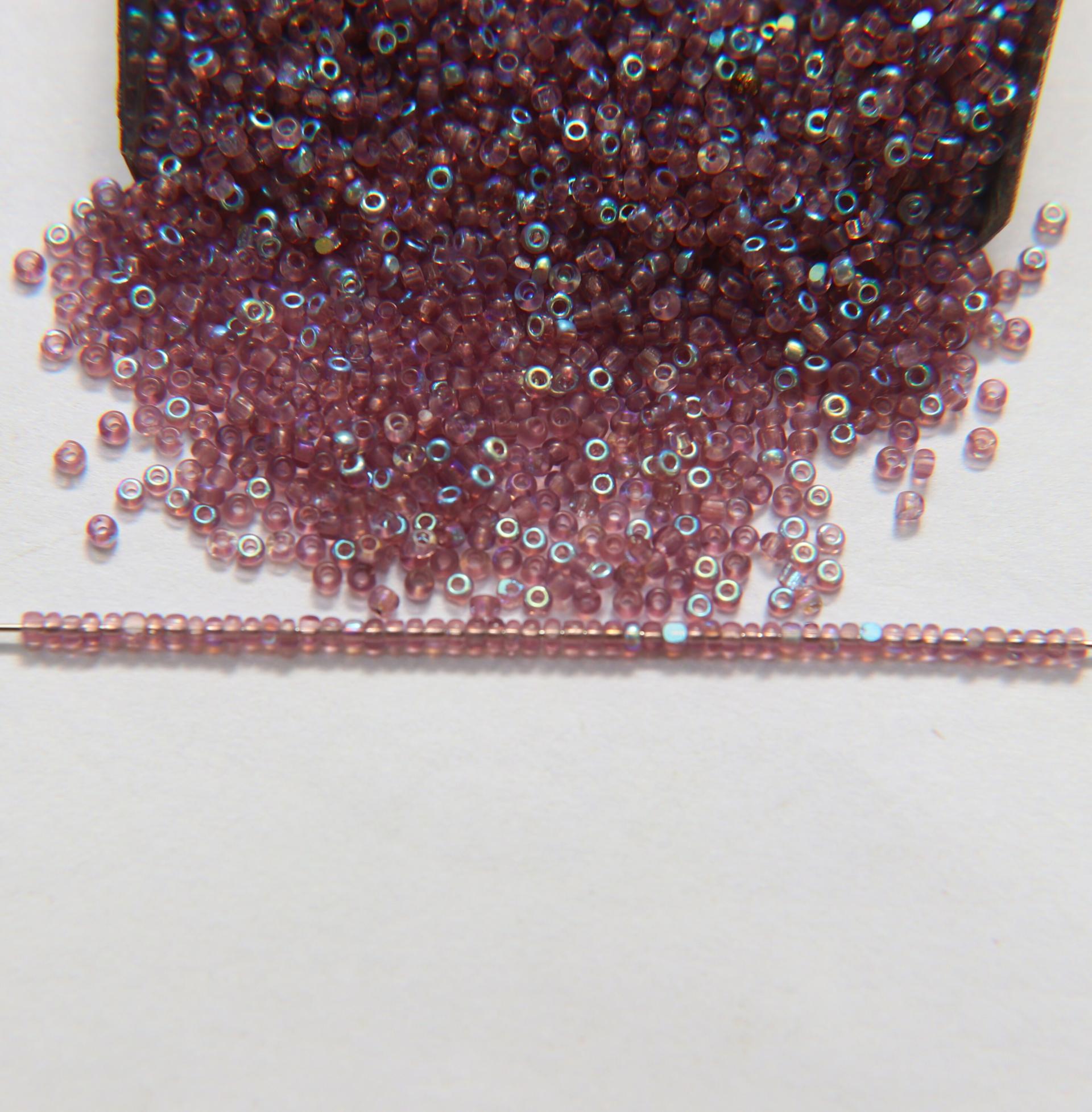 13/0 Charlotte Cut Beads Patina Light Amethyst Aurore Boreale 5/10/20/50/250/500 Grams PREMIUM MATERIALS