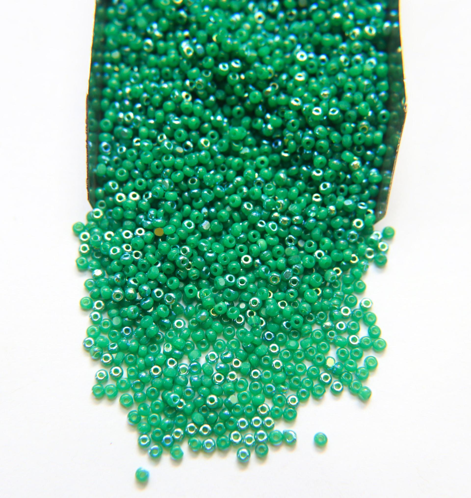 11/0 Charlotte true Cut Beads Patina Opal Green Aurore Boreale 10/20/50/250/500 Grams native beads supply, embroidery