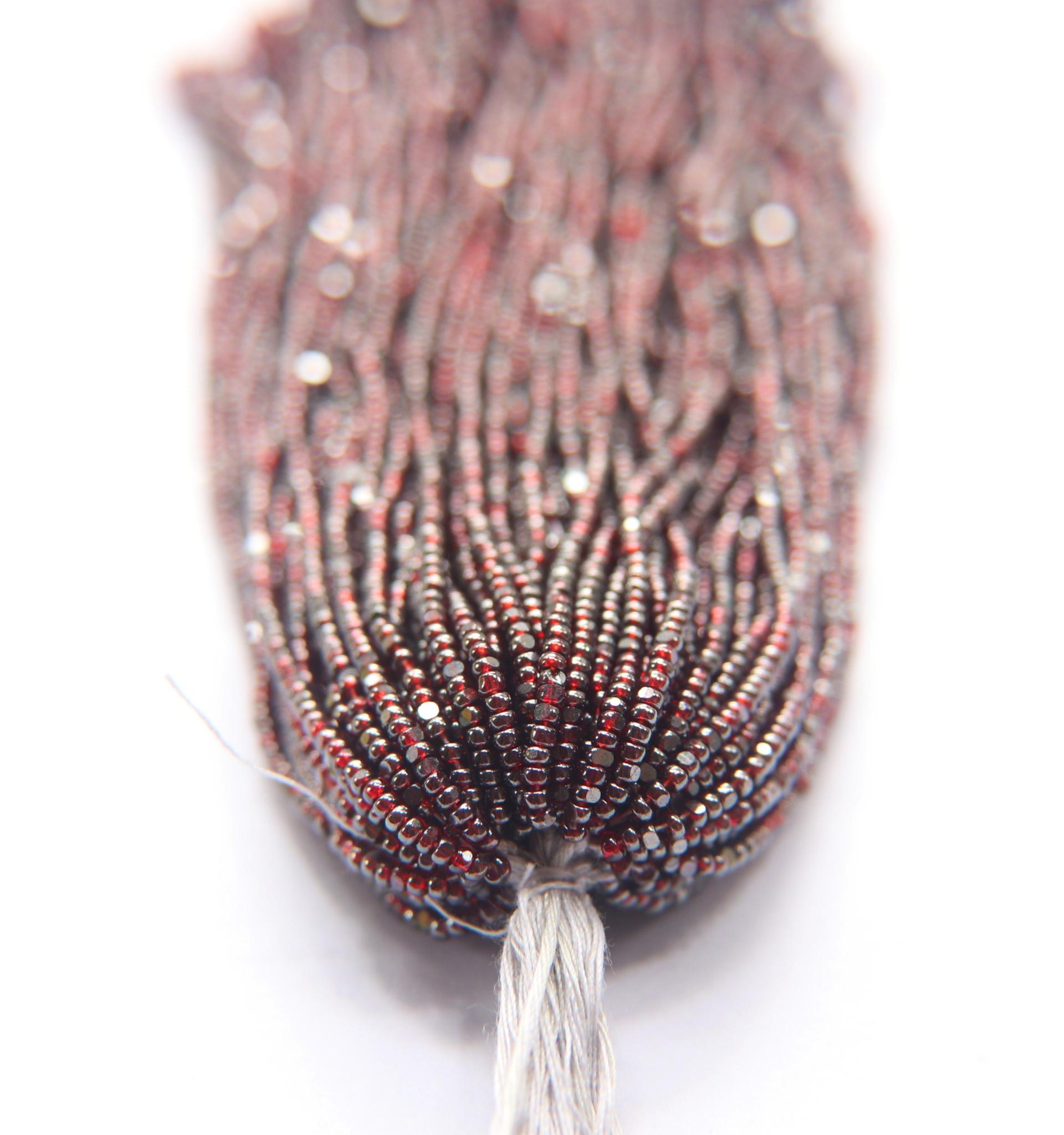 11/0 Hanks Charlotte Cut Beads Ionized Light Siam Transparent 1/5/25/50/100 Hanks PREMIUM SEED BEADS, Native Supplies