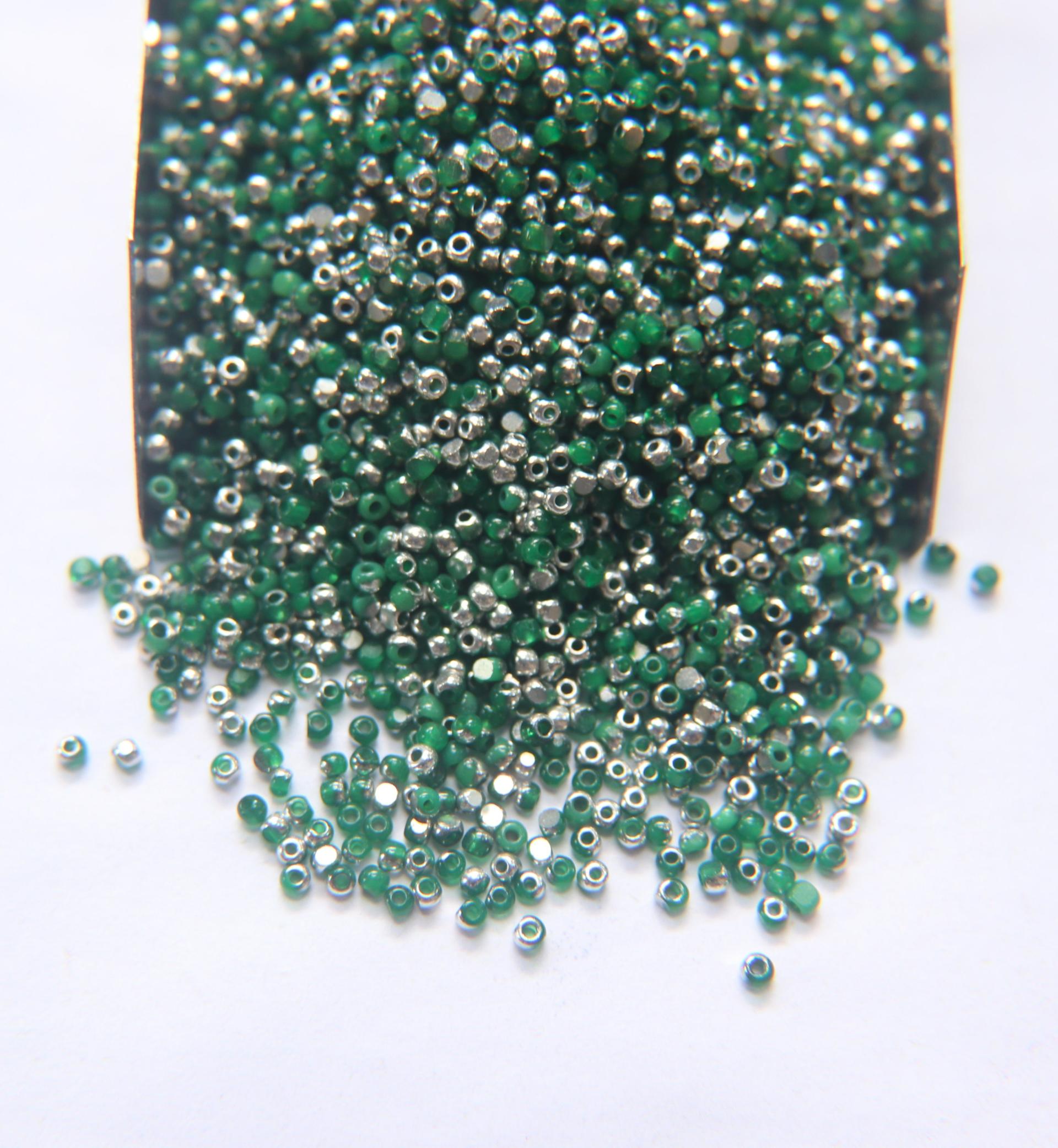 11/0 Charlotte True Cut Beads Patina Opal Green Silver 10/20/50/250/500 Grams PREMIUM SEED Beads