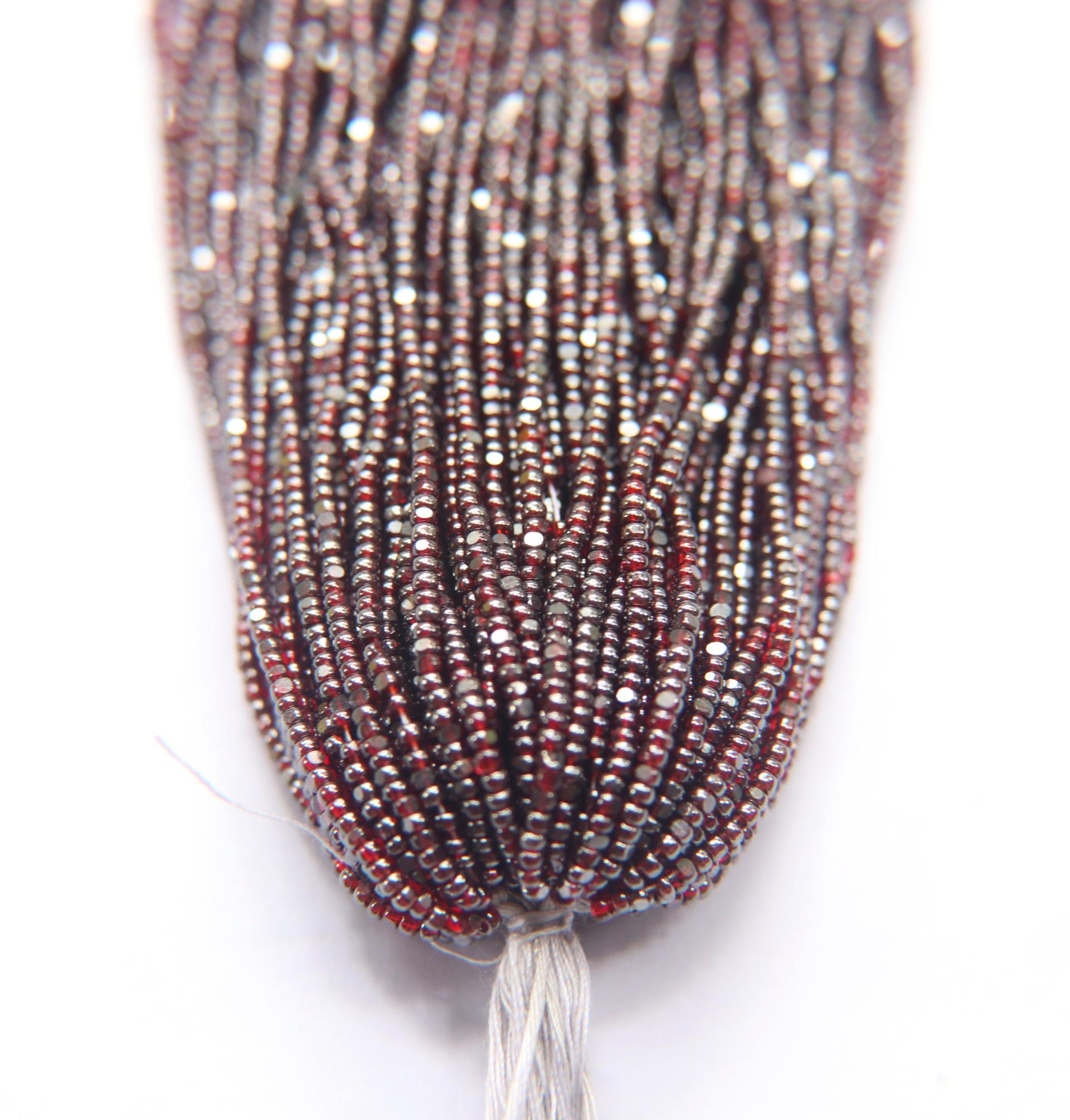 11/0 Hanks Charlotte Cut Beads Ionized Light Siam Transparent 1/5/25/50/100 Hanks PREMIUM SEED BEADS, Native Supplies