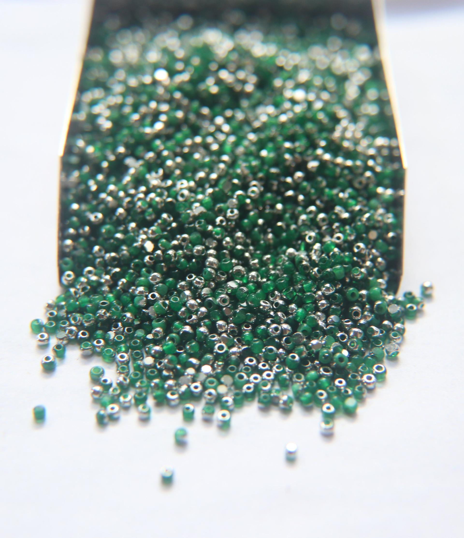 11/0 Charlotte True Cut Beads Patina Opal Green Silver 10/20/50/250/500 Grams PREMIUM SEED Beads